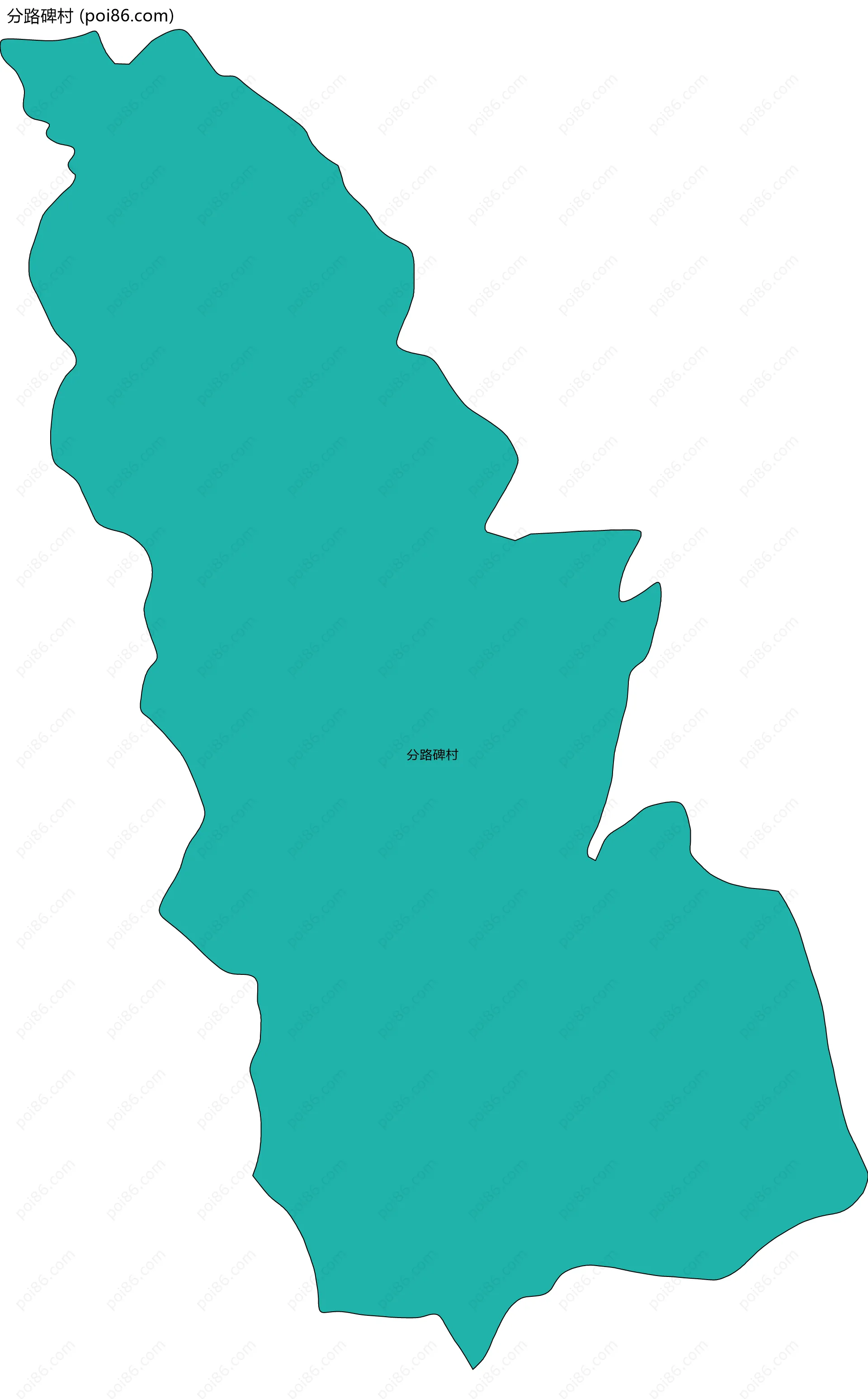 分路碑村边界地图