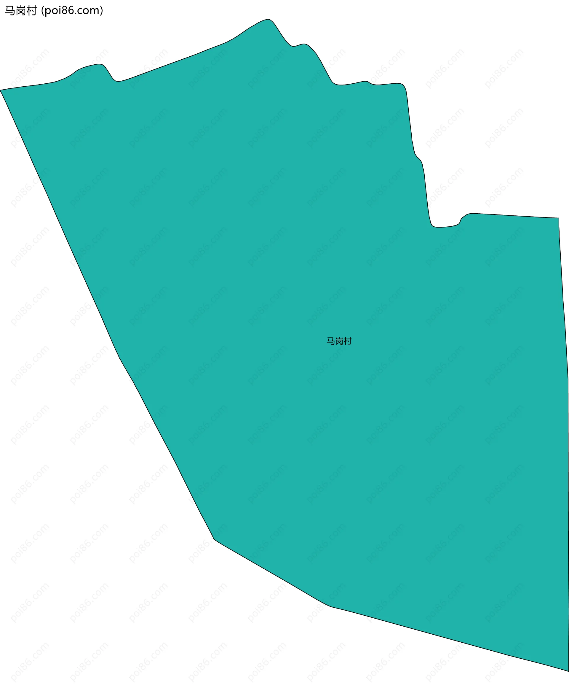 马岗村边界地图