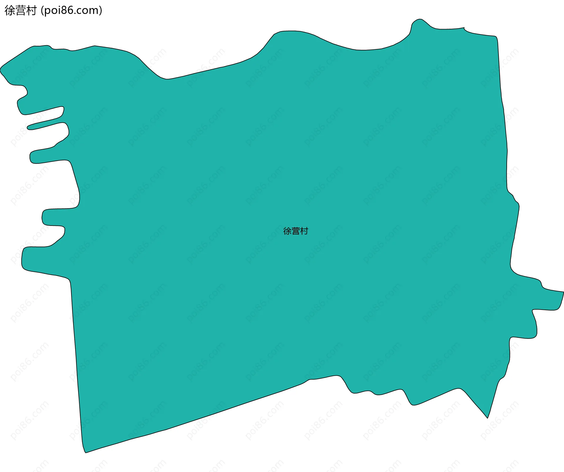 徐营村边界地图