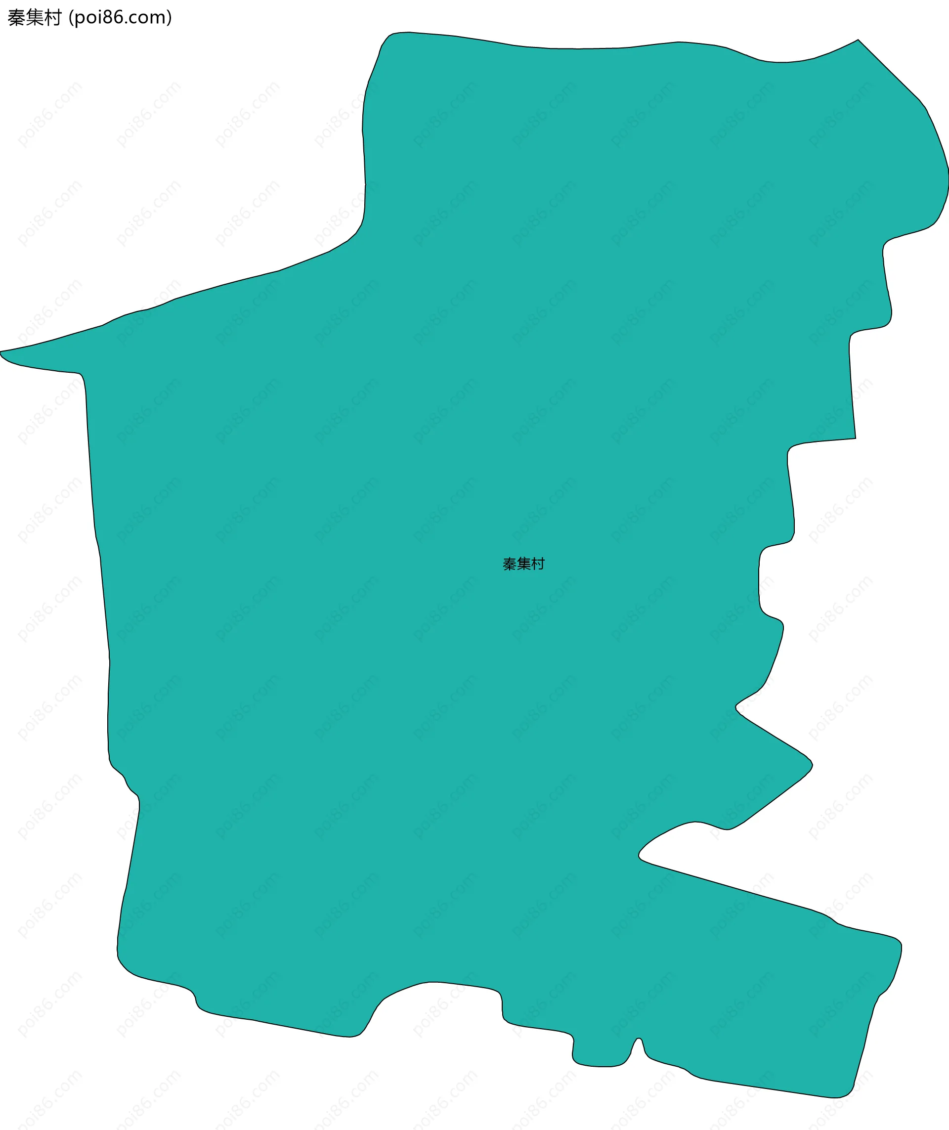 秦集村边界地图