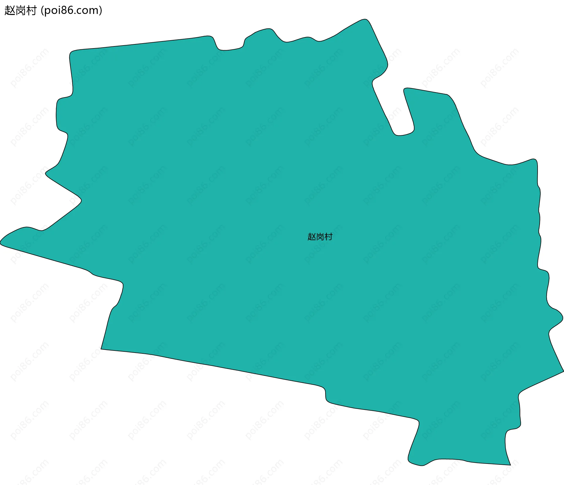 赵岗村边界地图