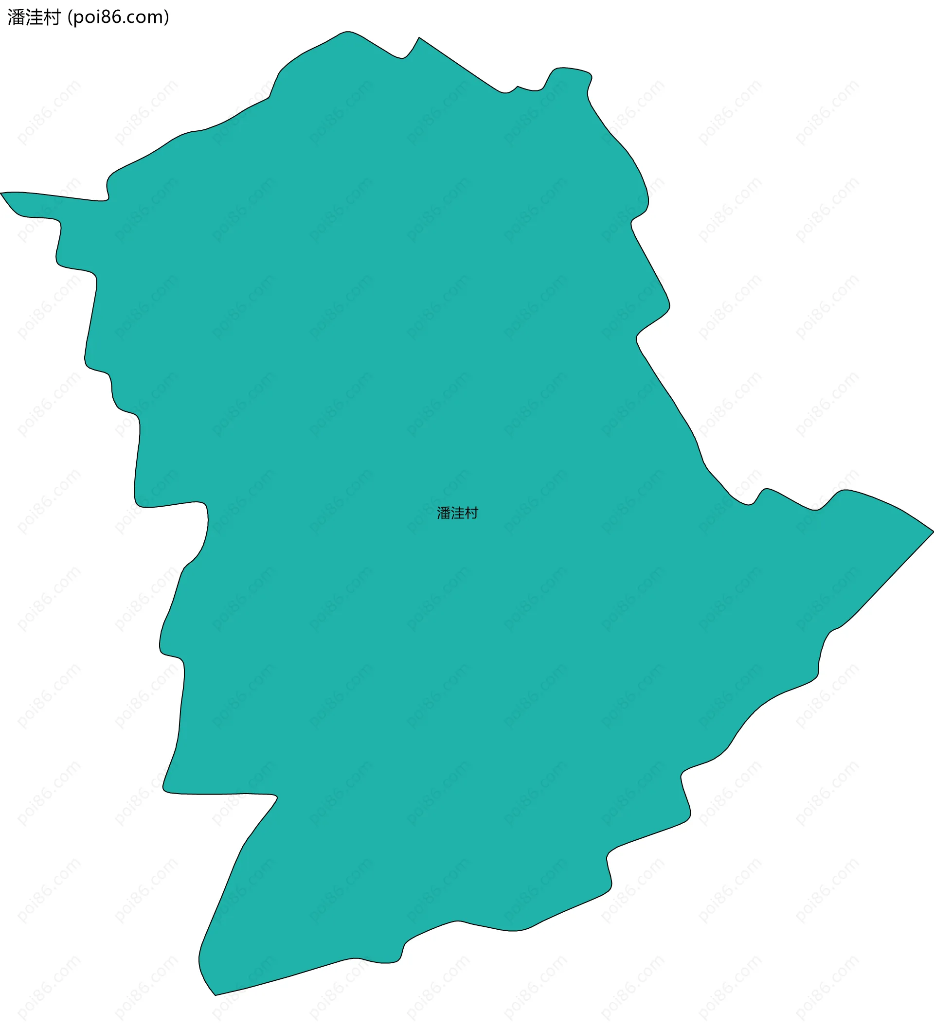 潘洼村边界地图