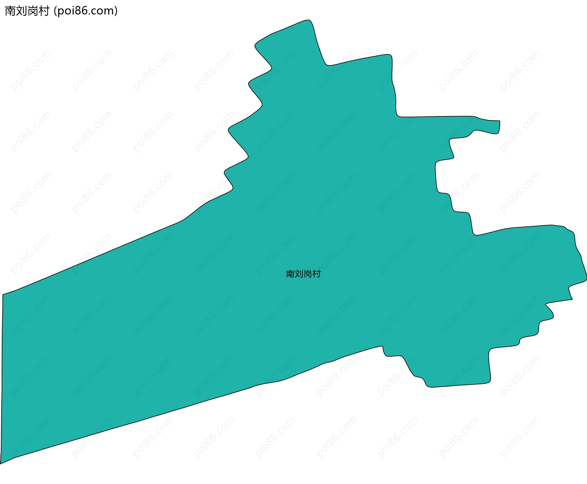 南刘岗村边界地图