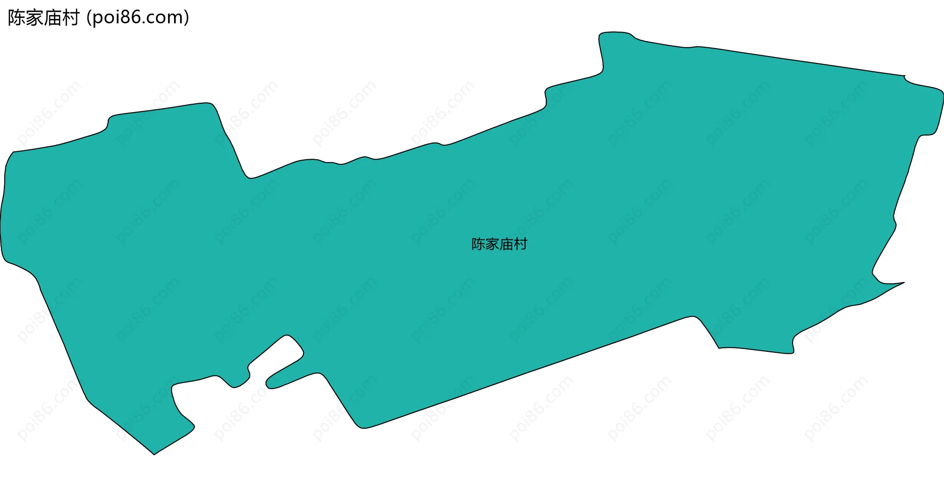 陈家庙村边界地图