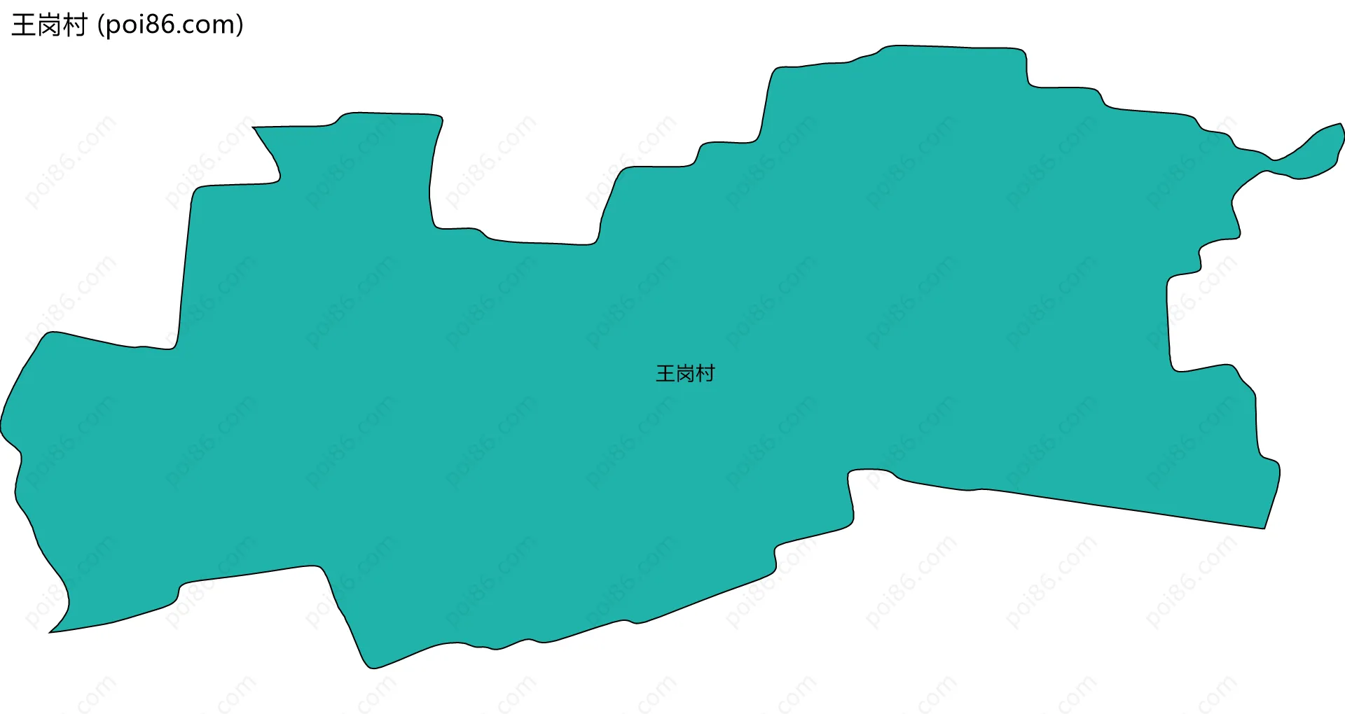 王岗村边界地图