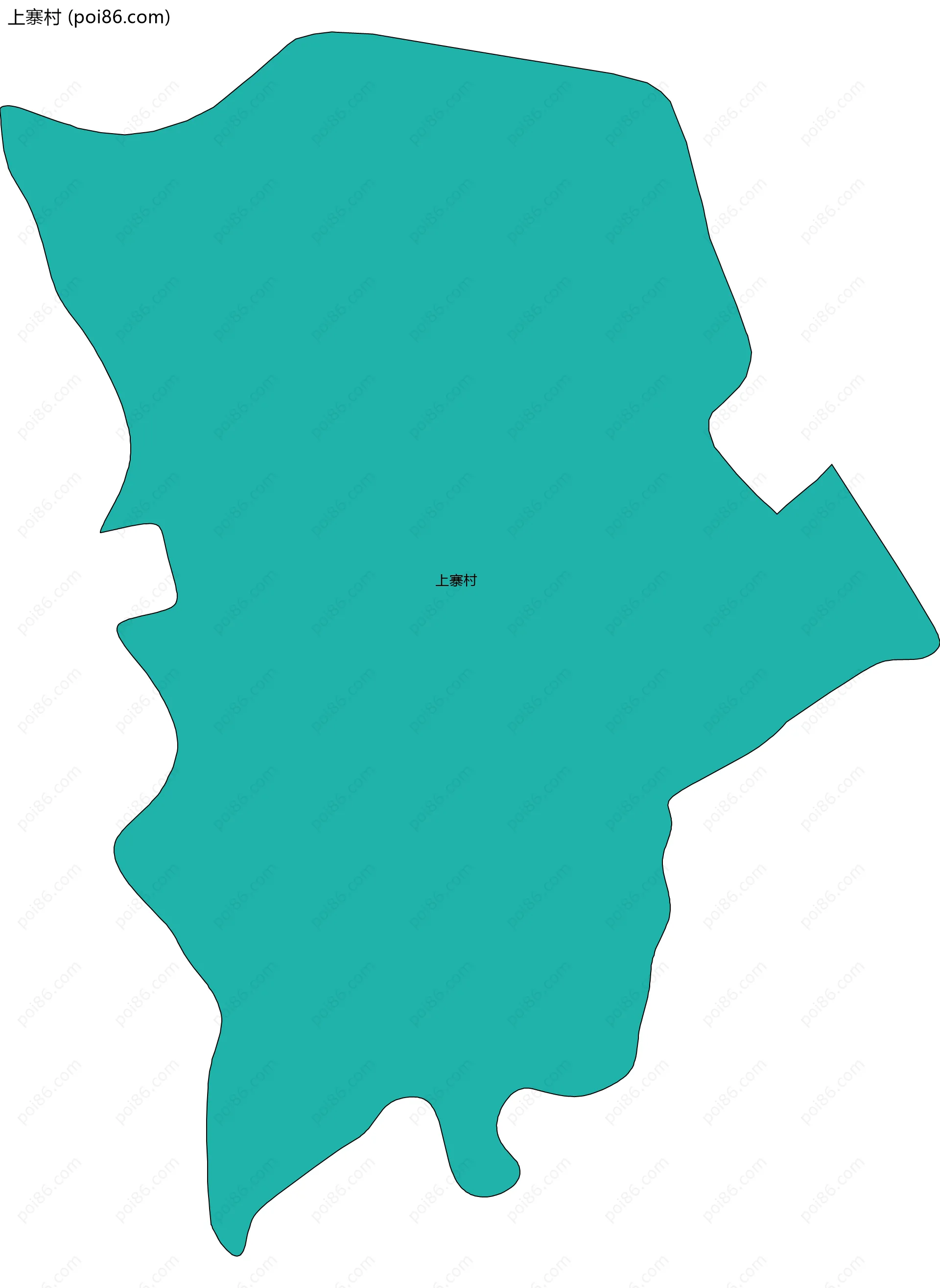 上寨村边界地图