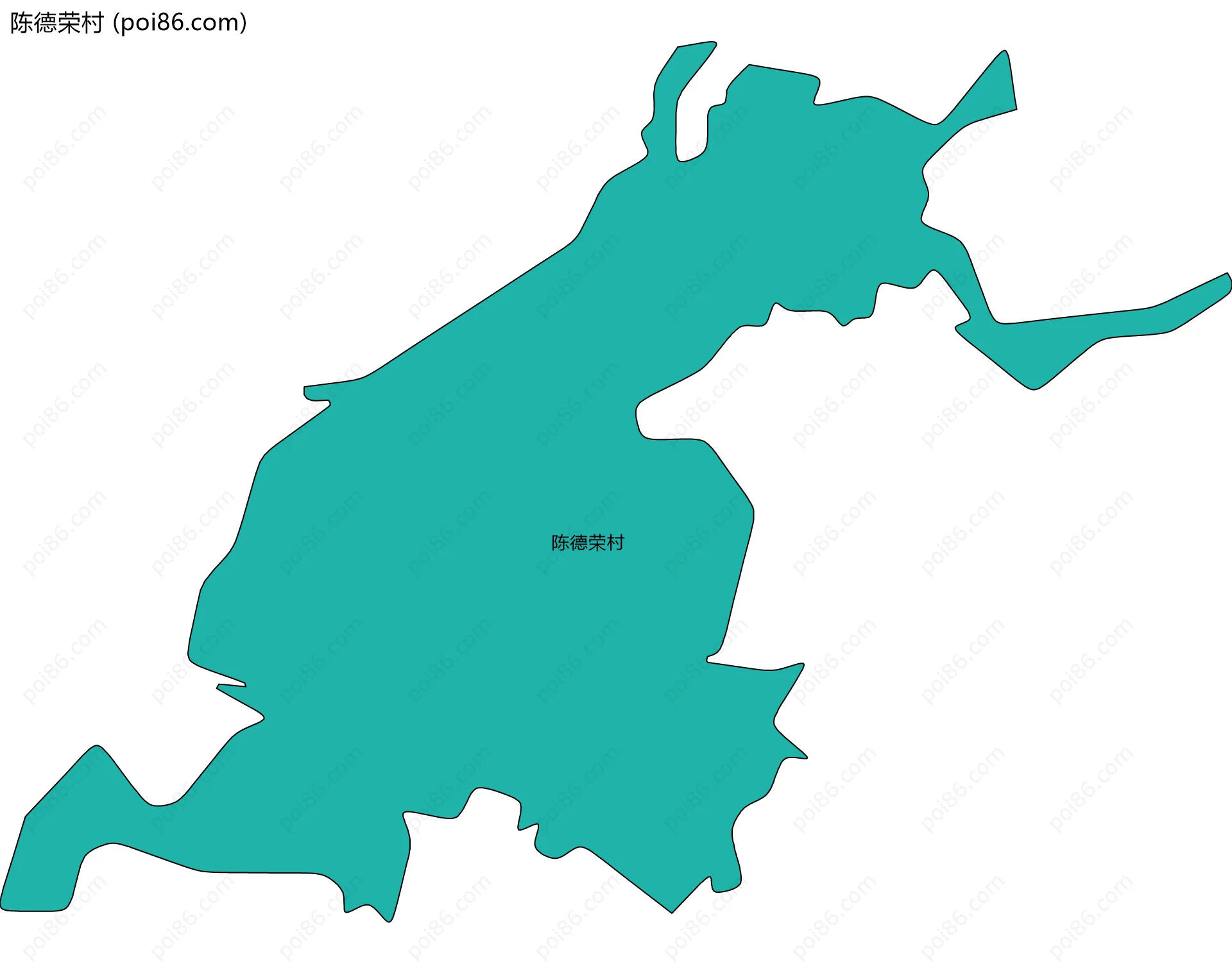 陈德荣村边界地图