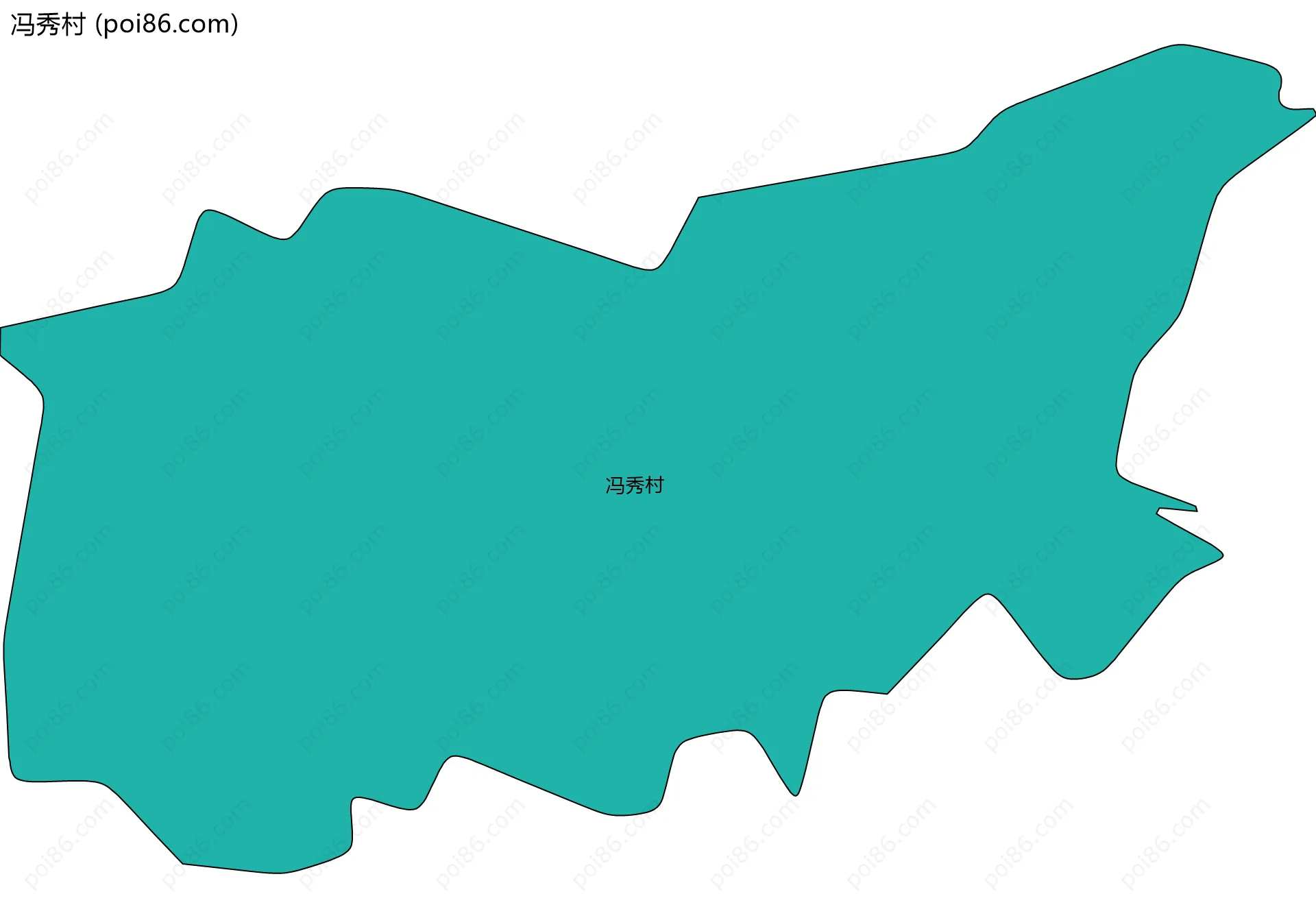 冯秀村边界地图
