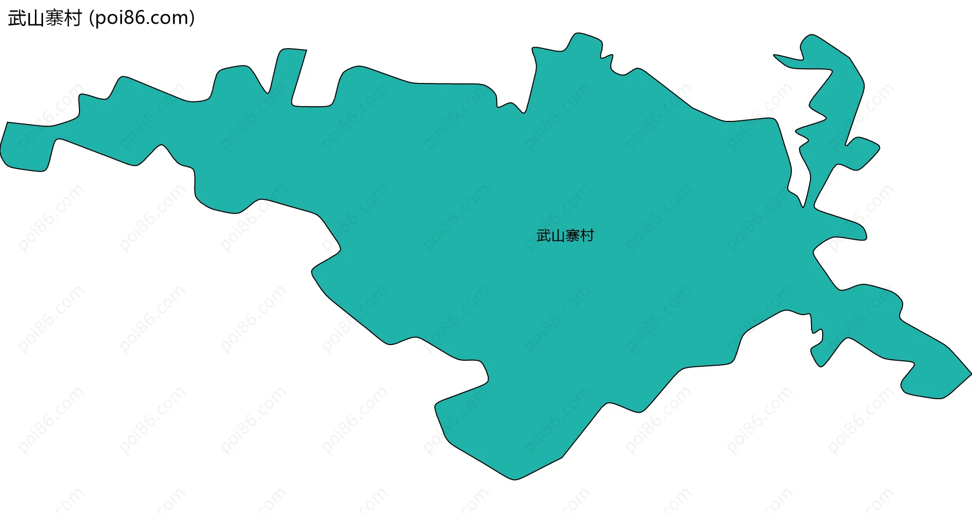 武山寨村边界地图