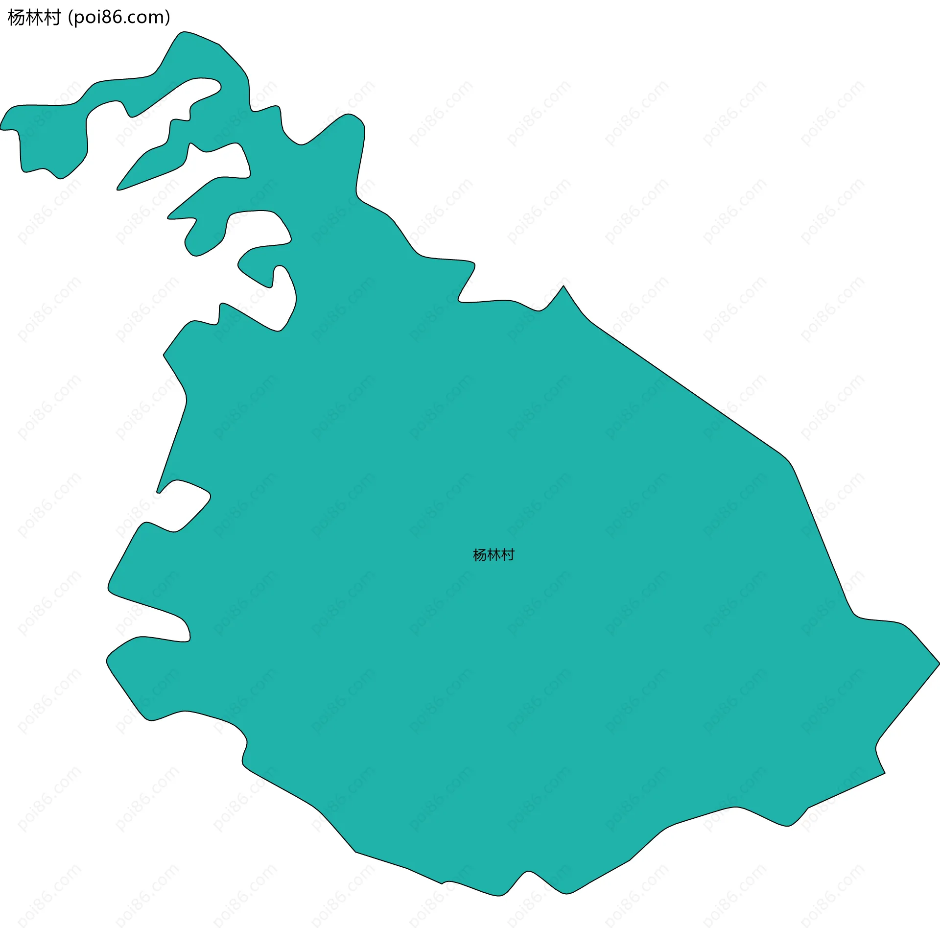 杨林村边界地图