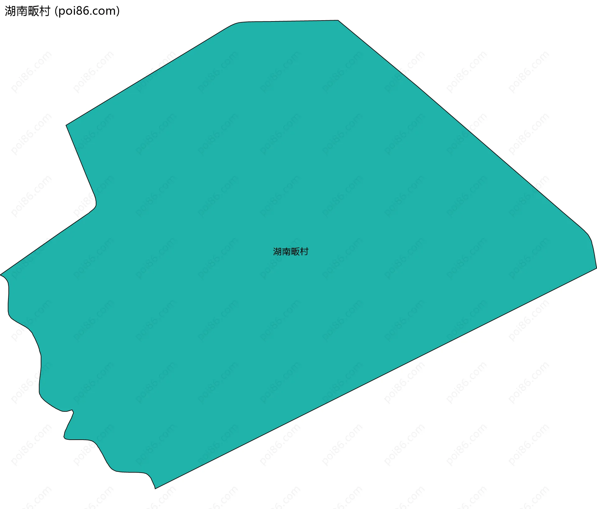 湖南畈村边界地图
