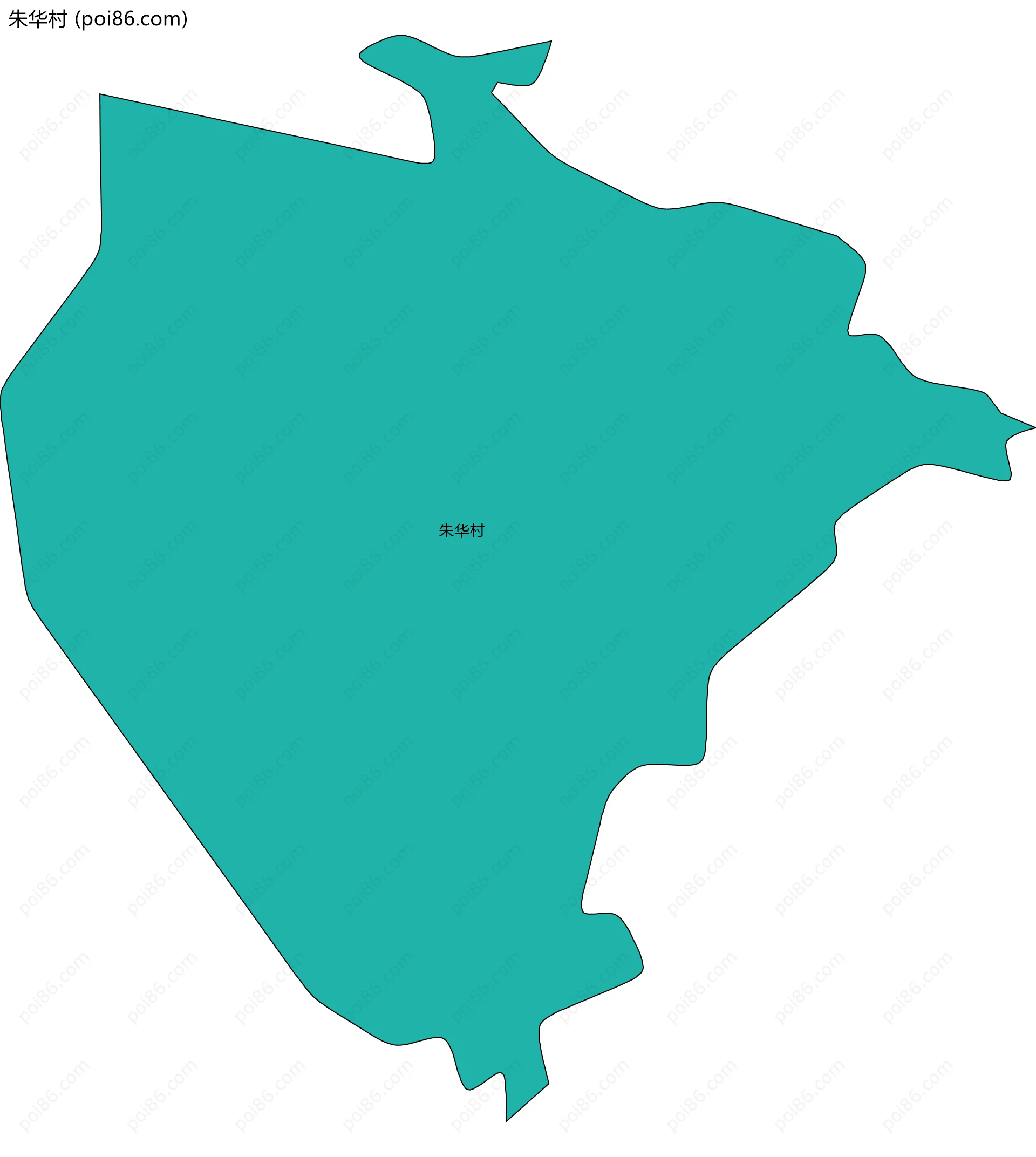 朱华村边界地图