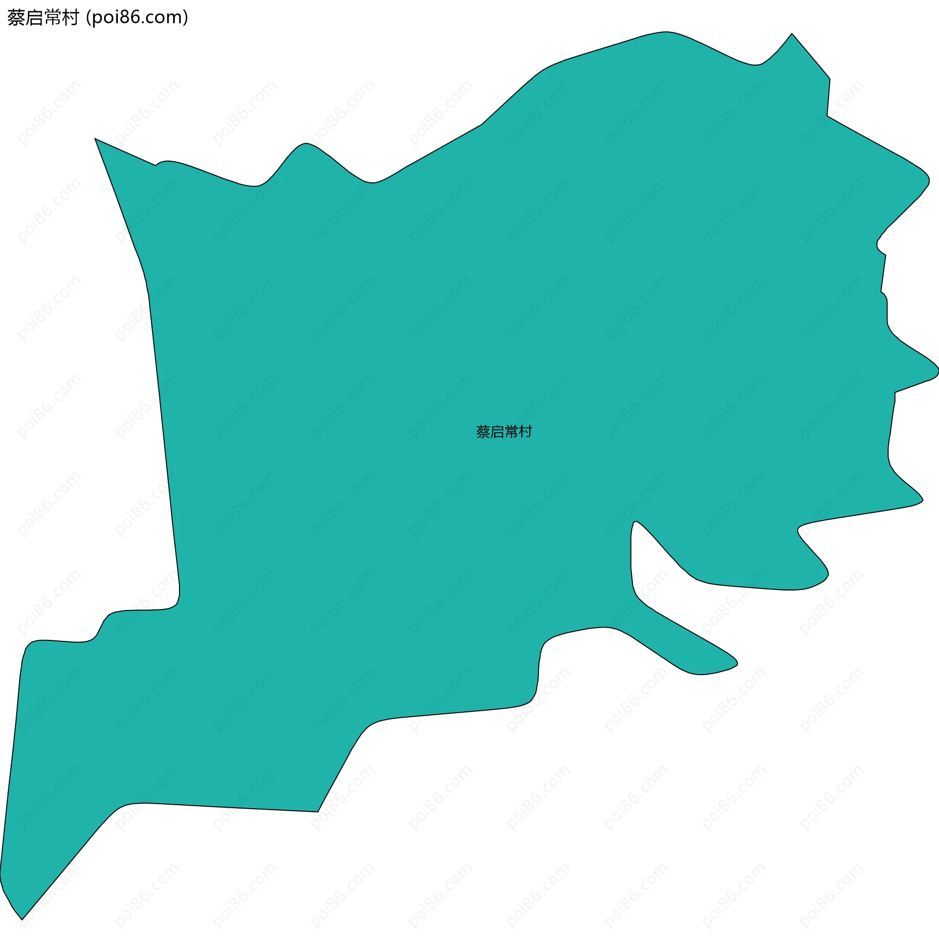 蔡启常村边界地图