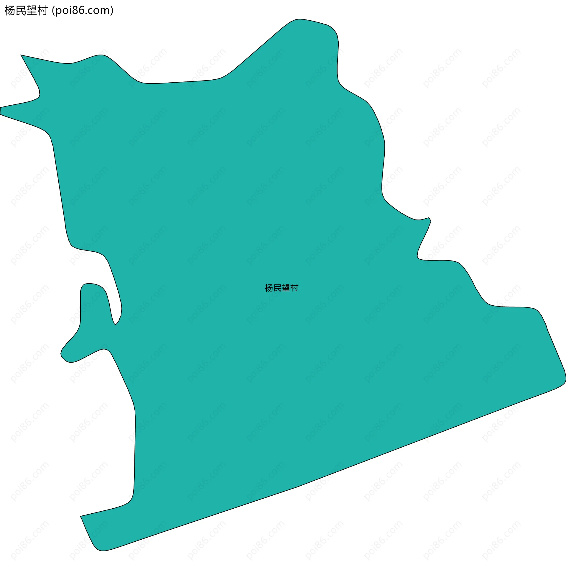 杨民望村边界地图