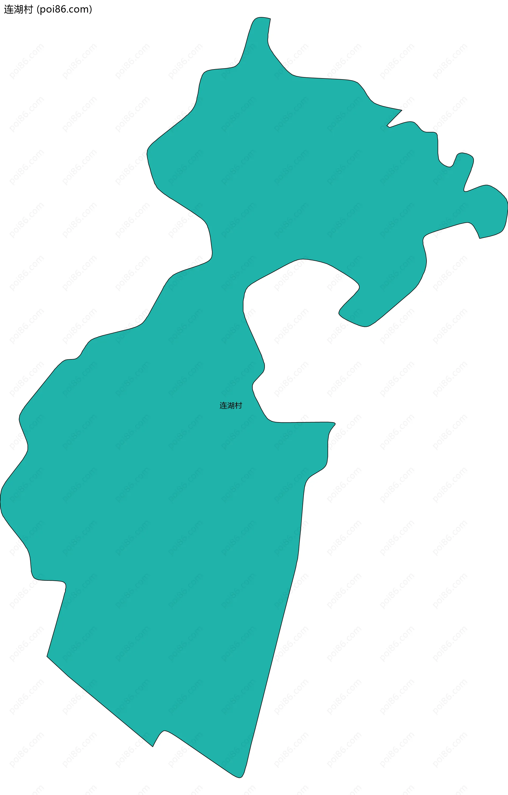 连湖村边界地图