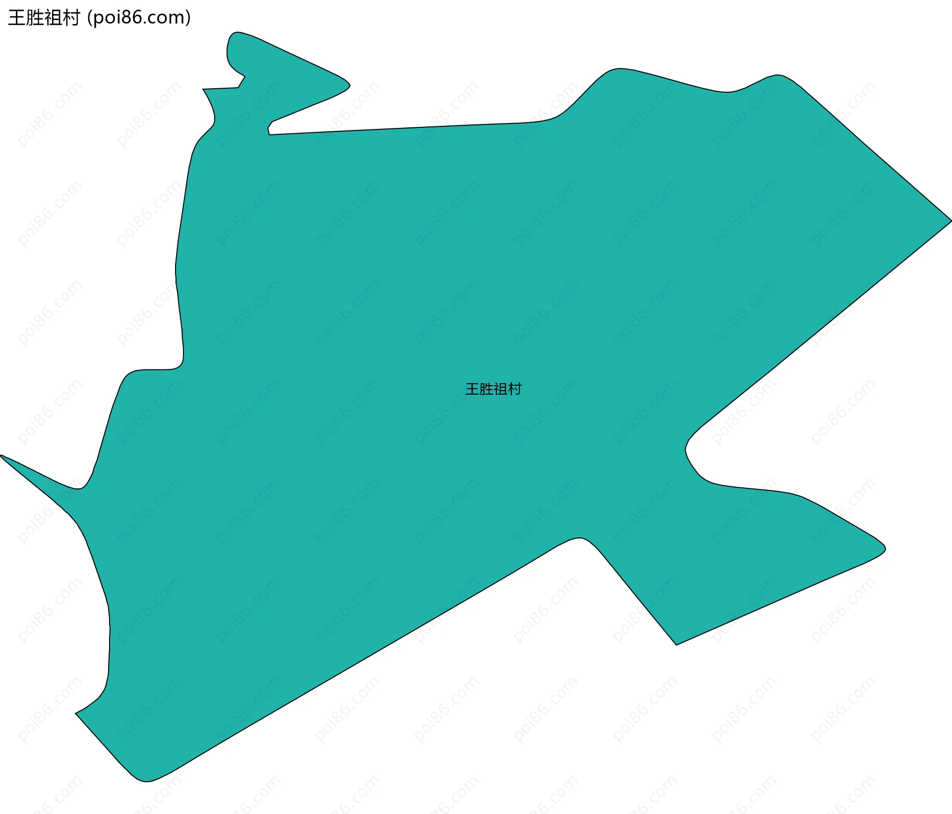 王胜祖村边界地图