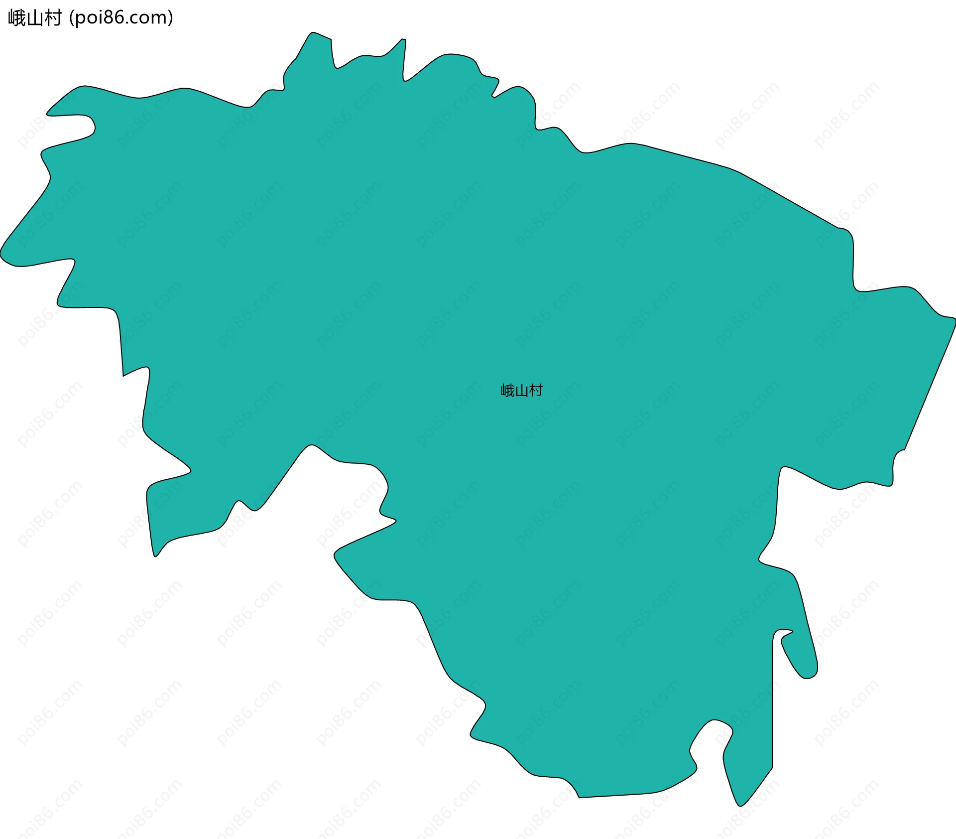 峨山村边界地图
