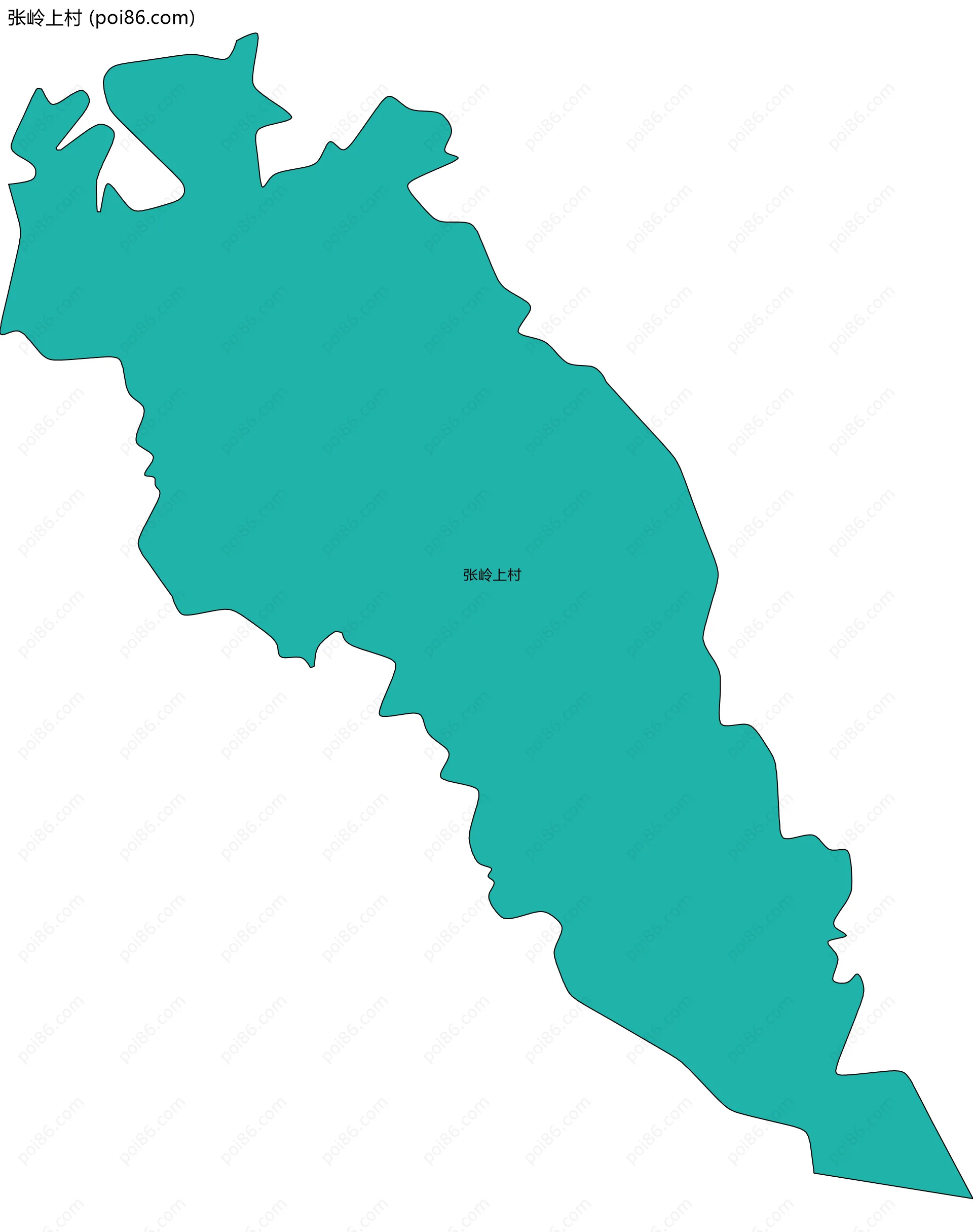 张岭上村边界地图