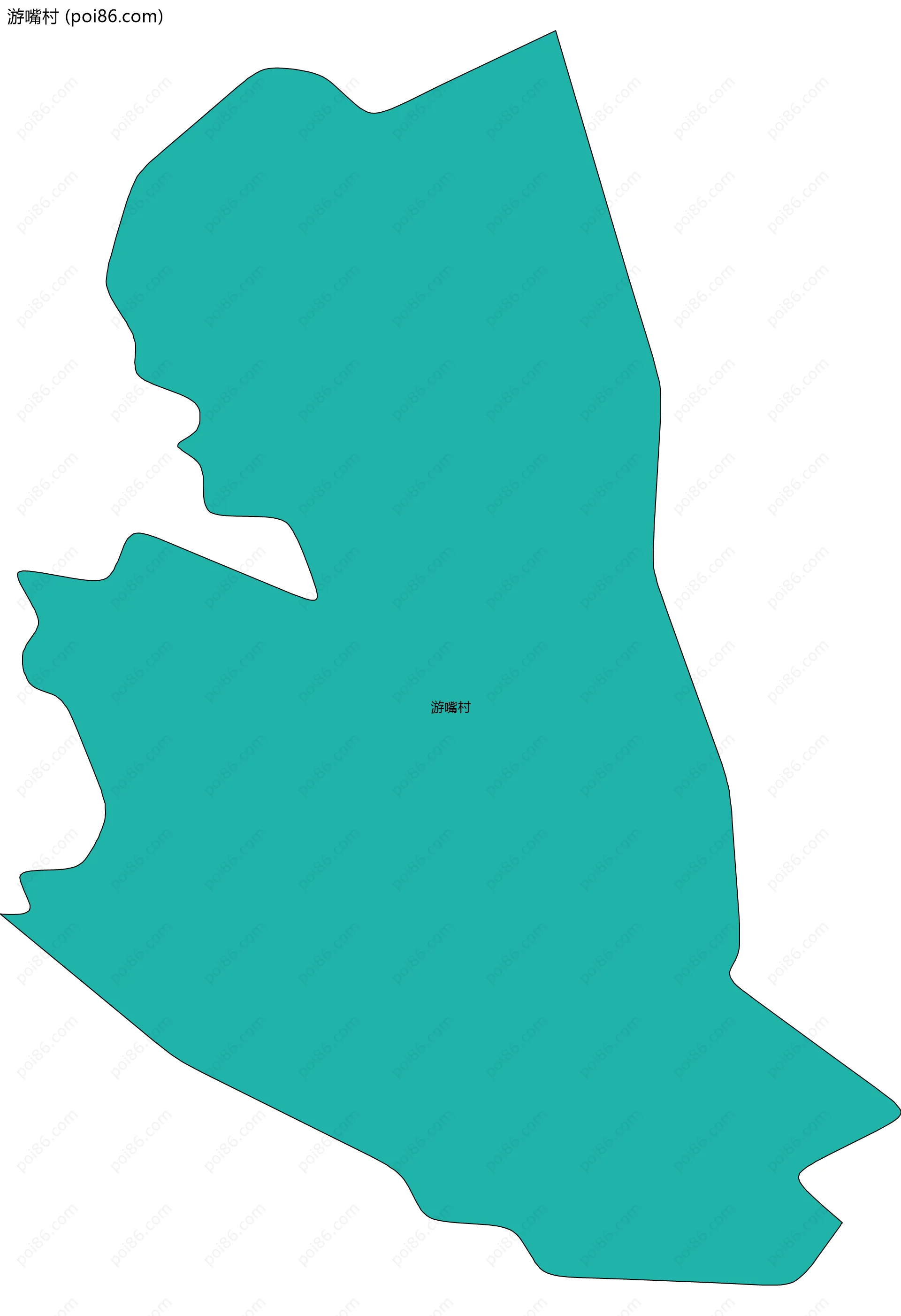 游嘴村边界地图