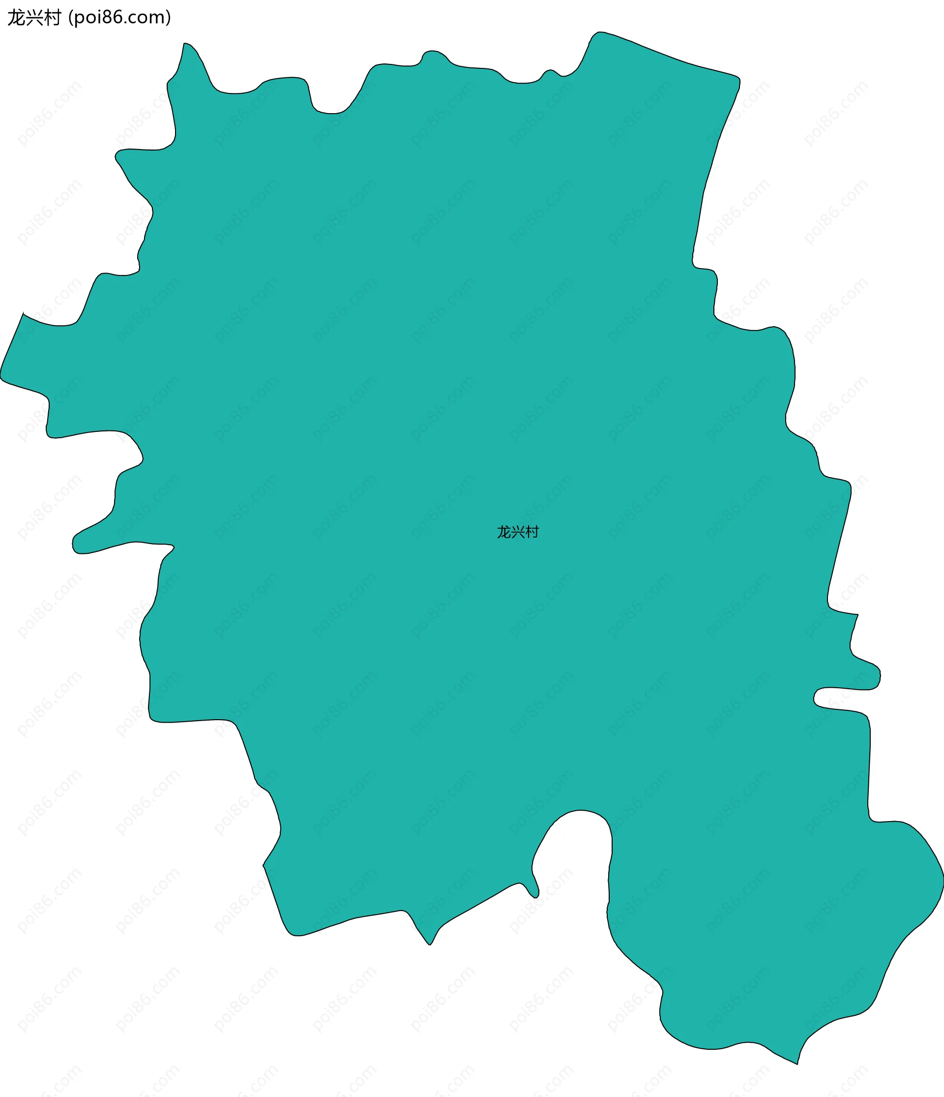 龙兴村边界地图