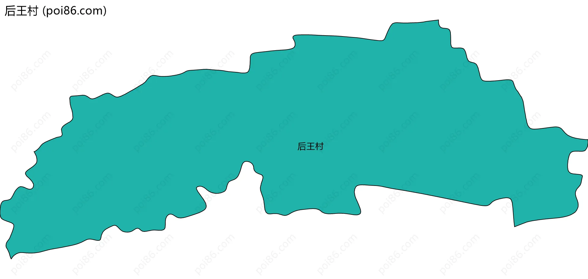 后王村边界地图