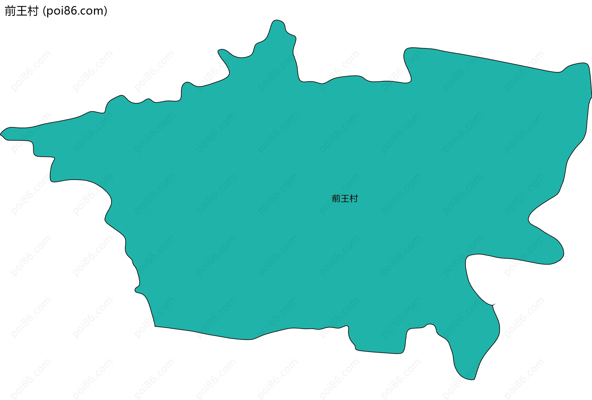 前王村边界地图