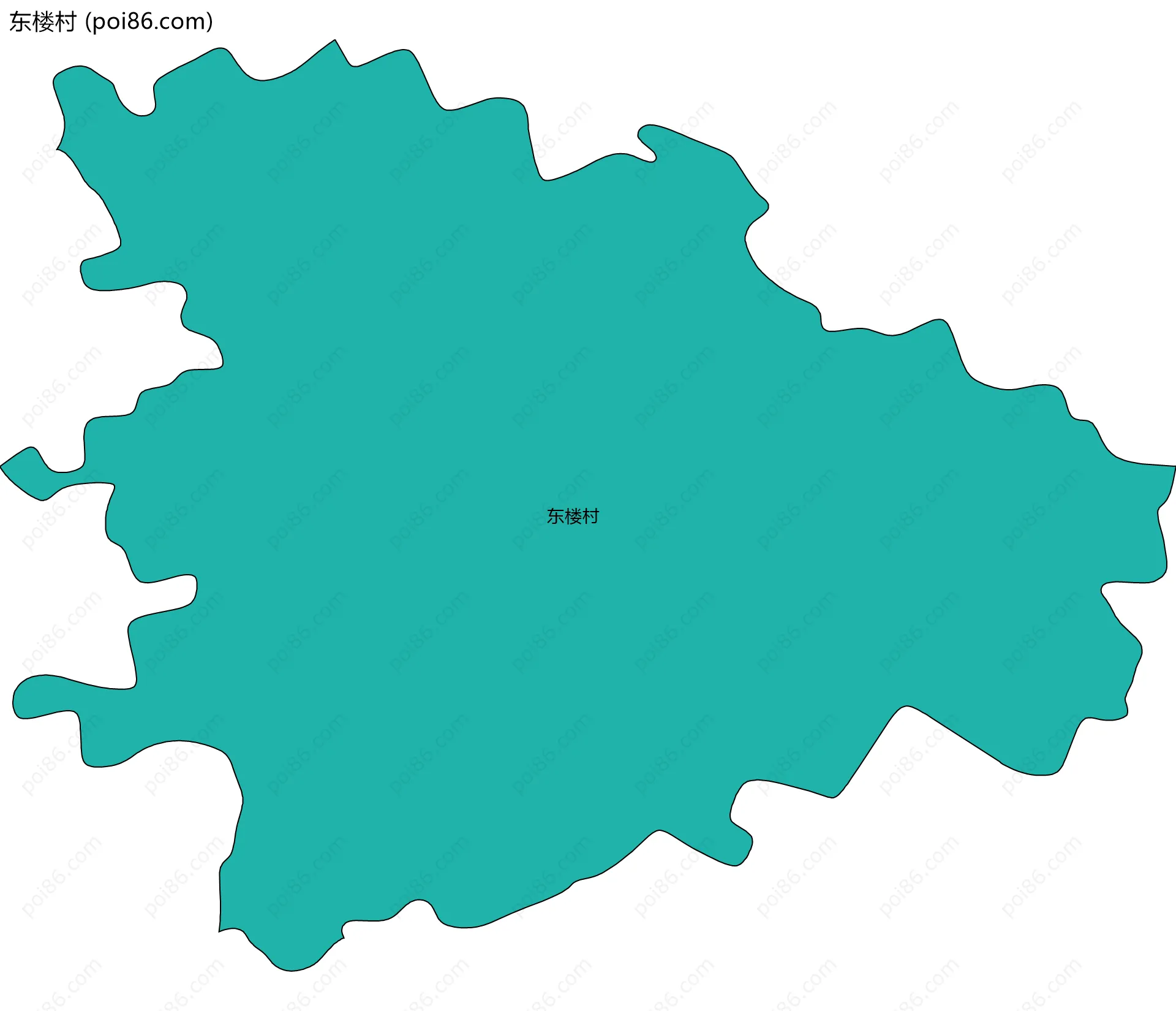 东楼村边界地图
