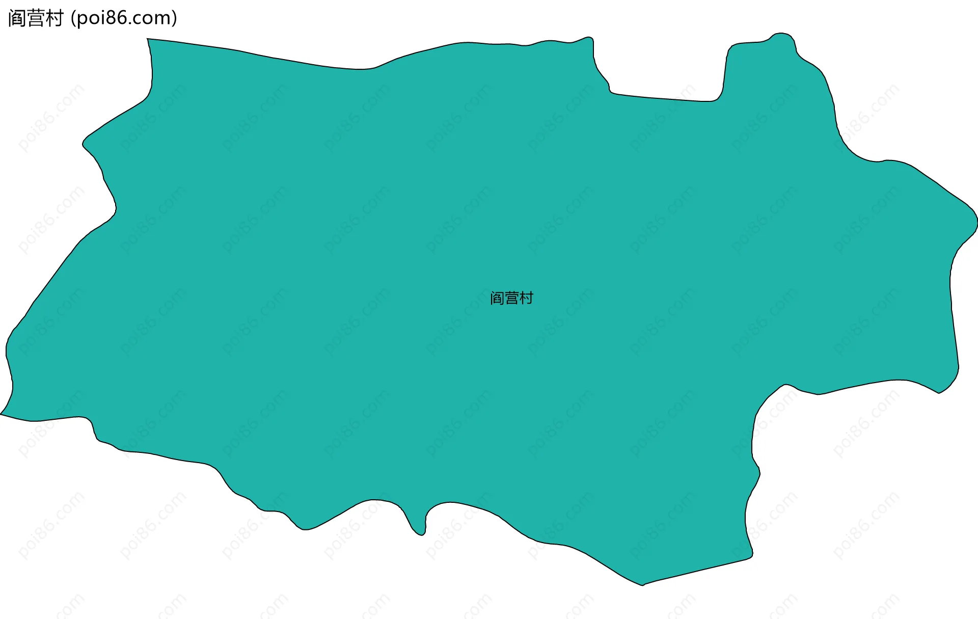 阎营村边界地图