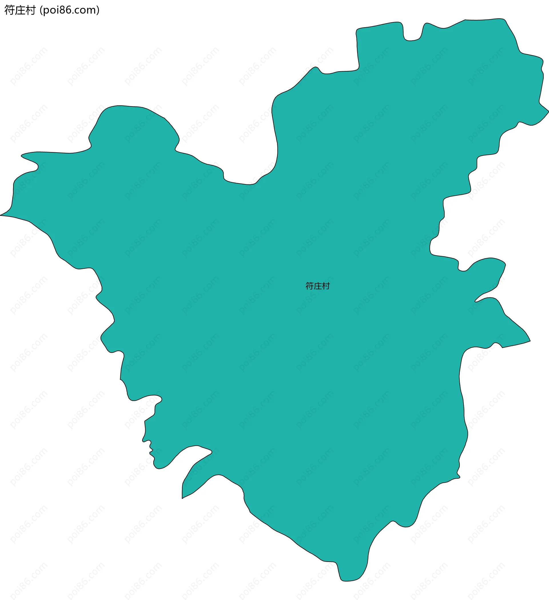 符庄村边界地图