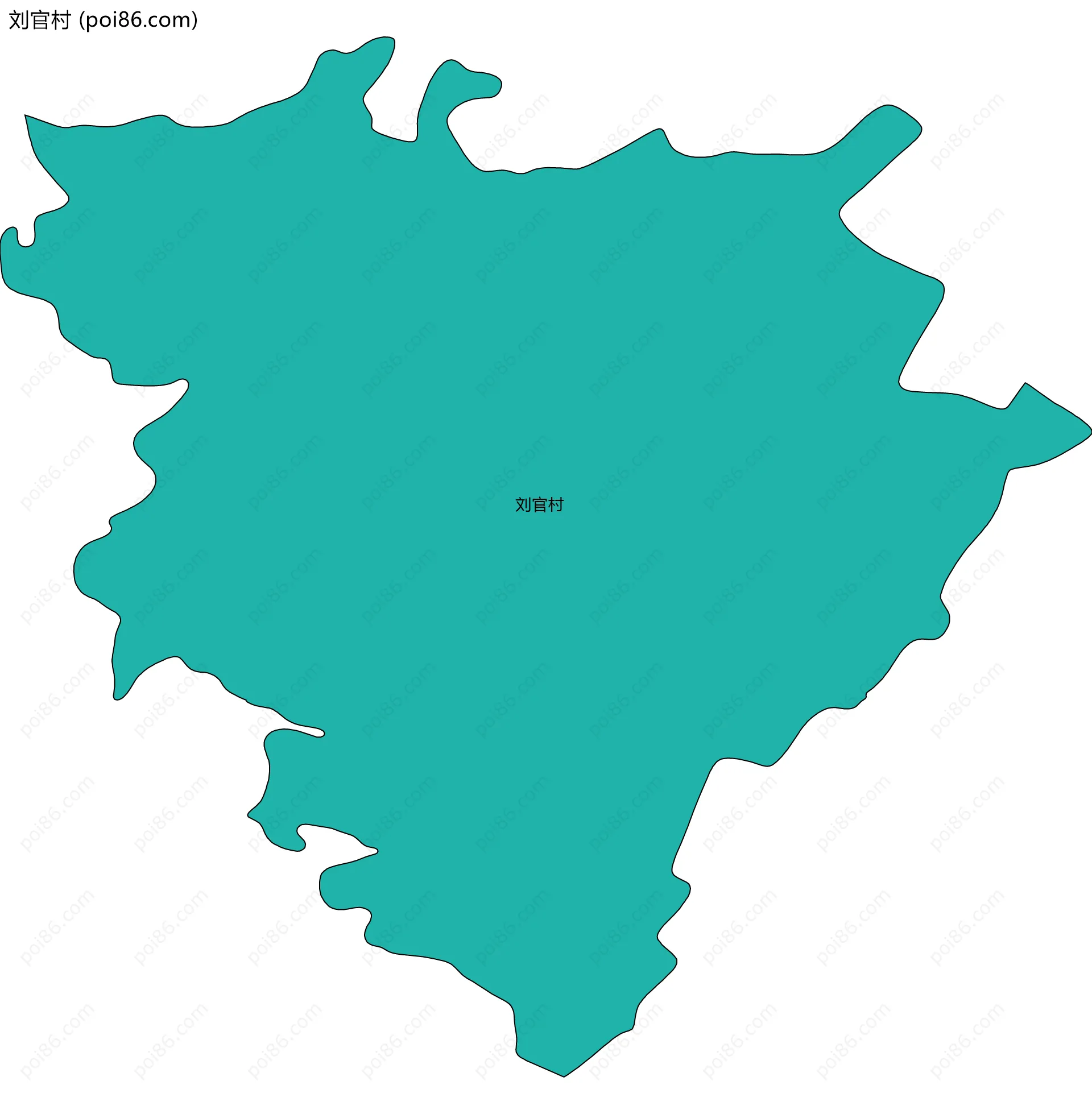 刘官村边界地图