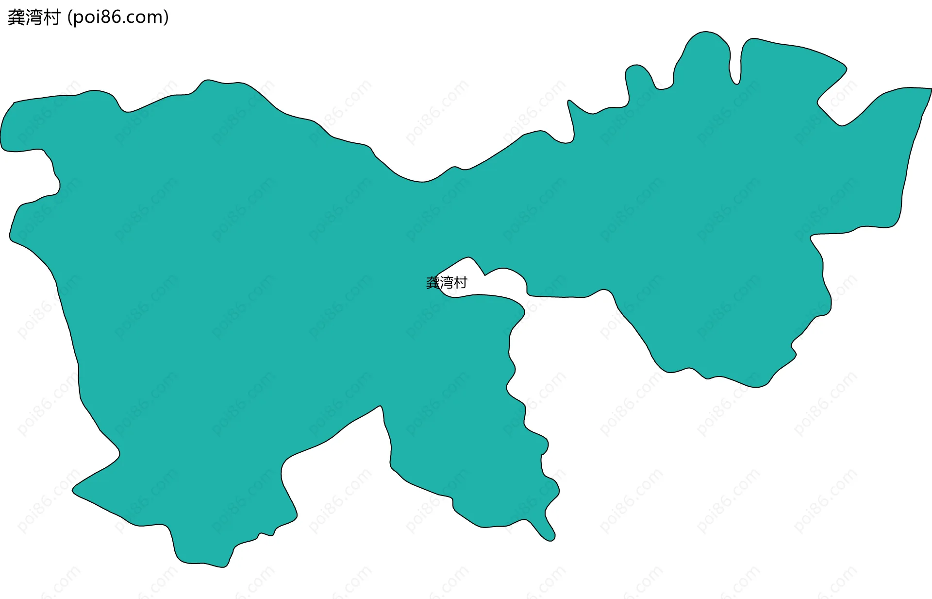 龚湾村边界地图