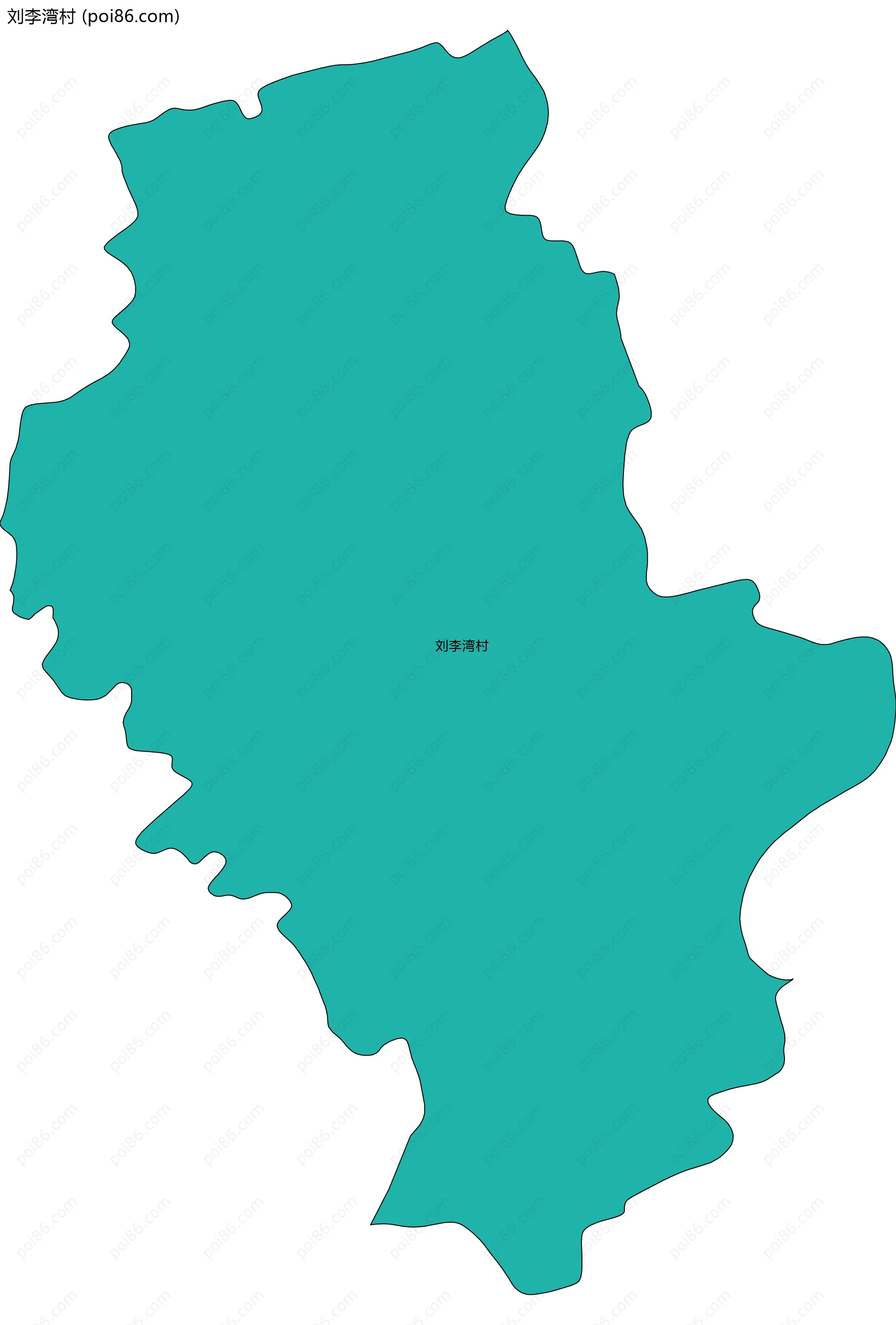 刘李湾村边界地图