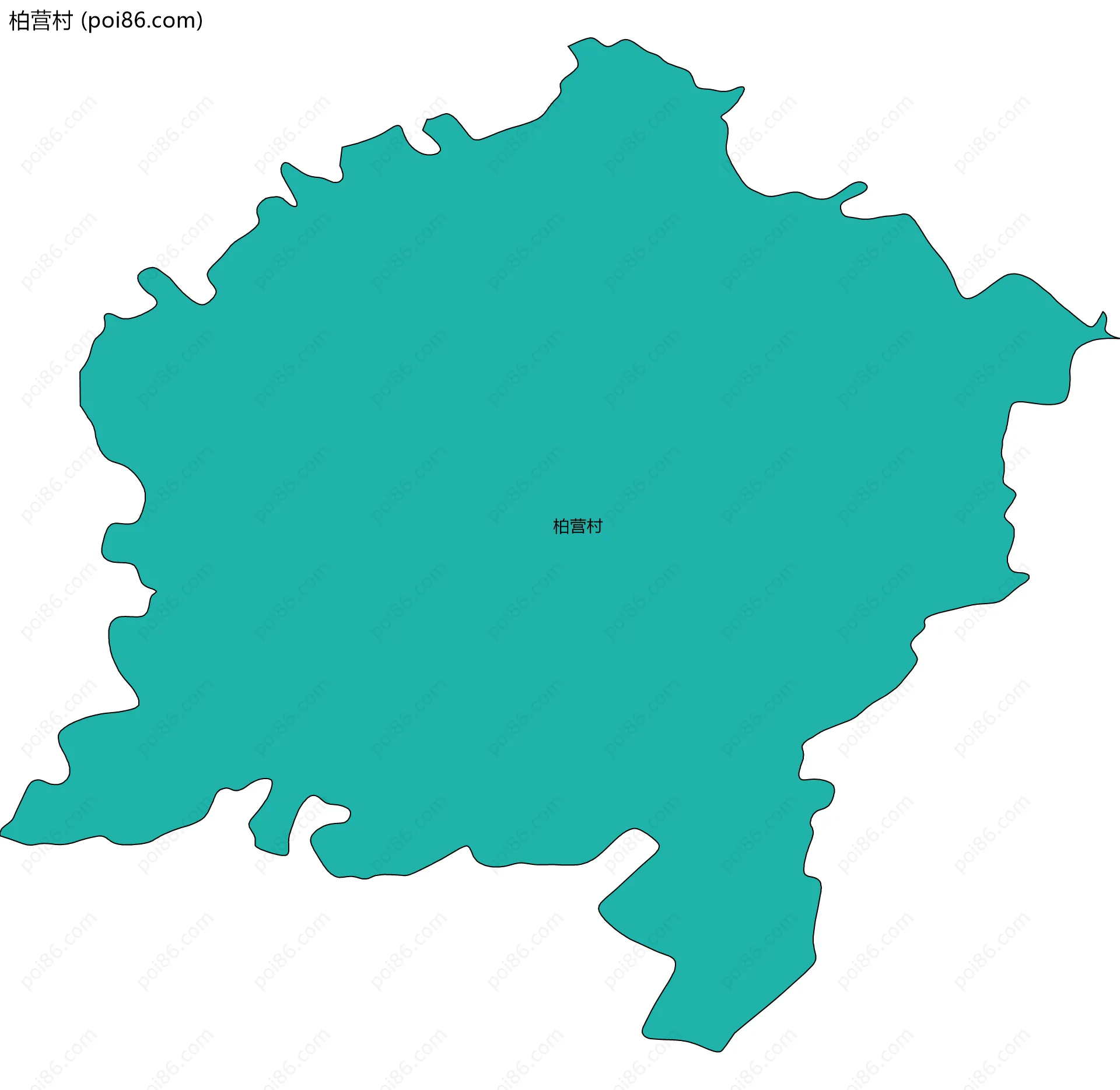 柏营村边界地图