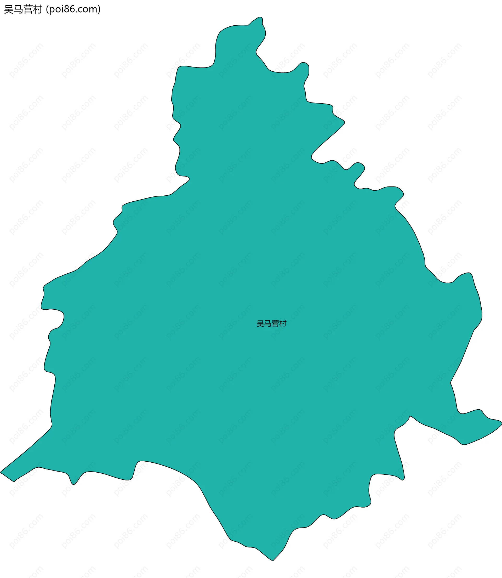 吴马营村边界地图
