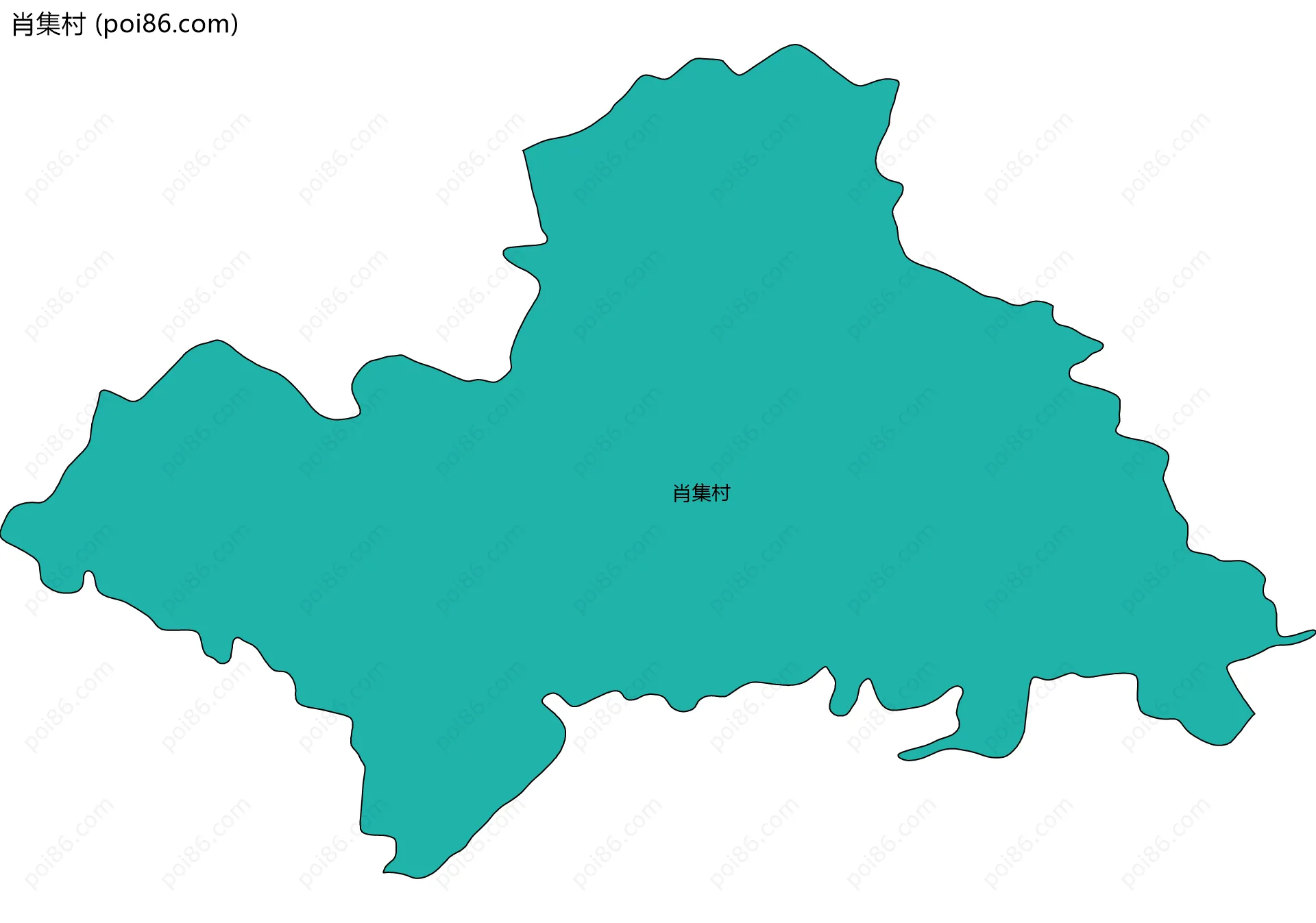 肖集村边界地图