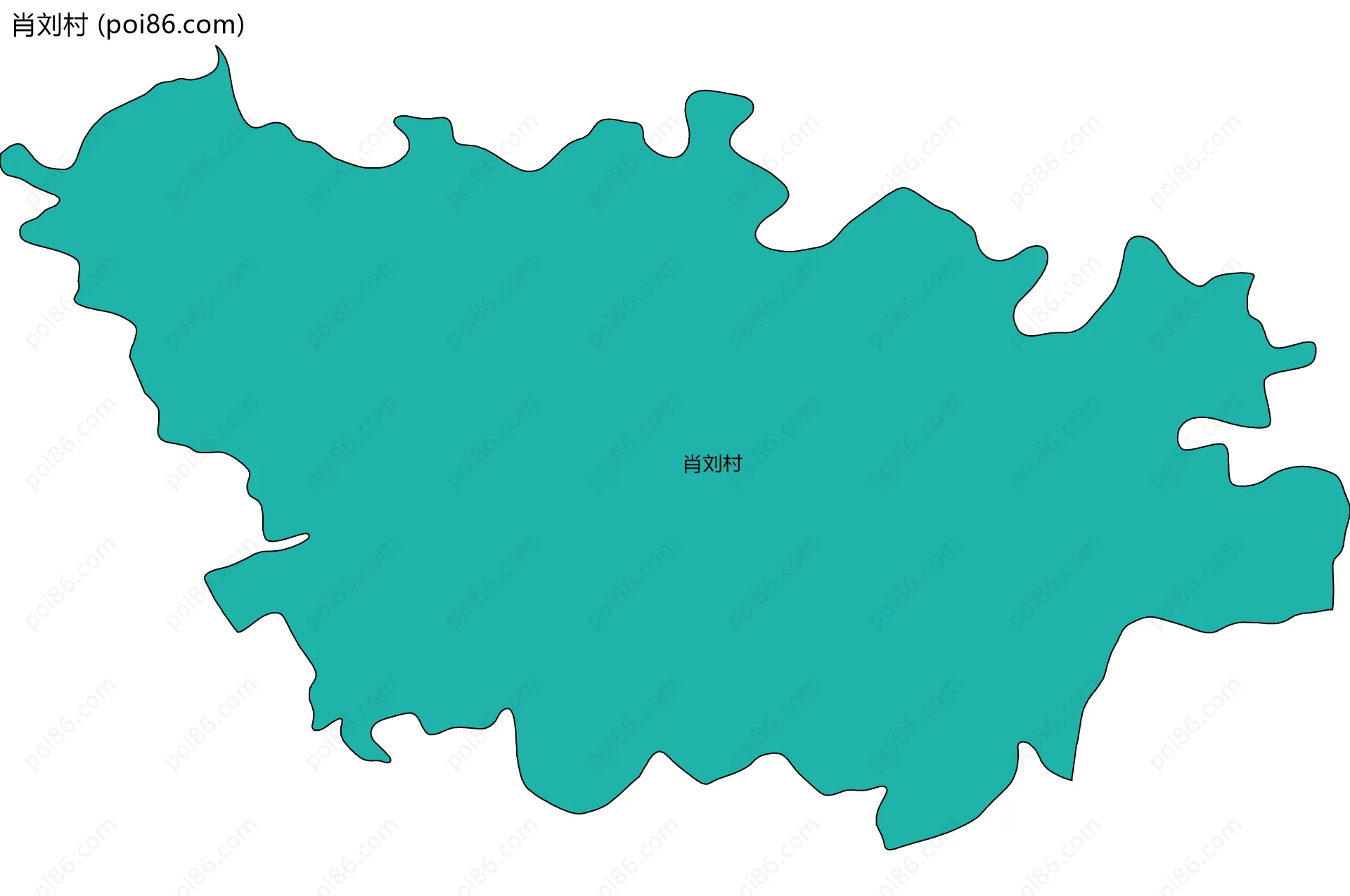 肖刘村边界地图