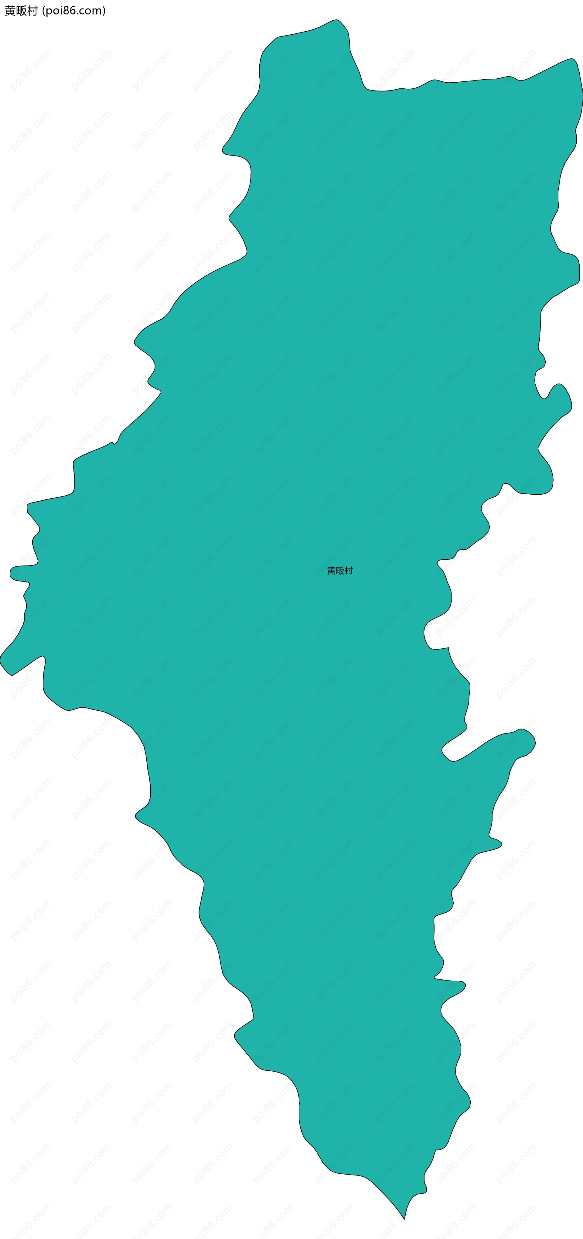 黄畈村边界地图