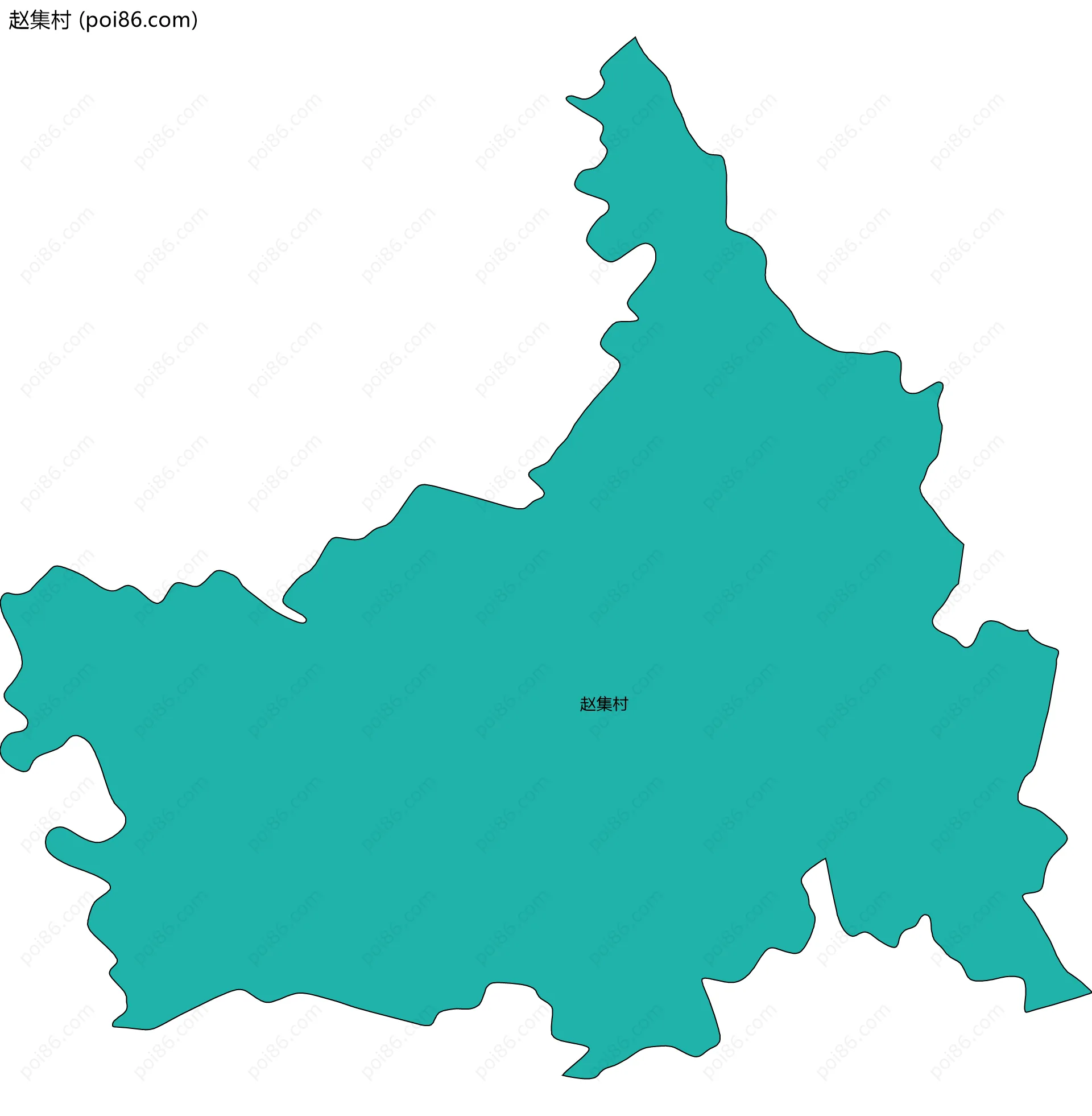 赵集村边界地图