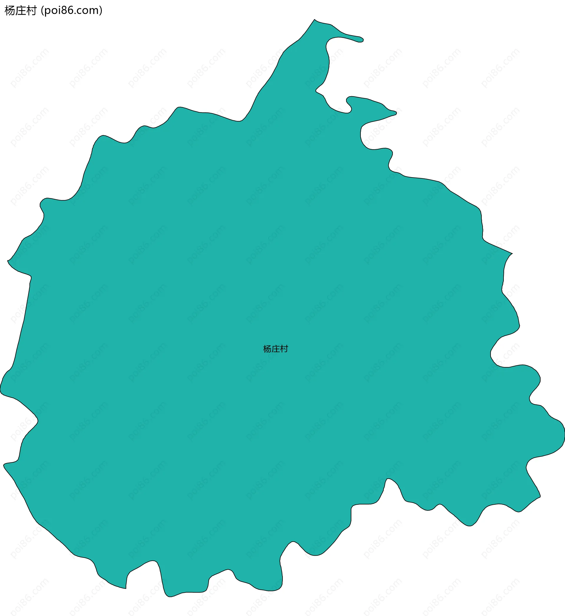 杨庄村边界地图