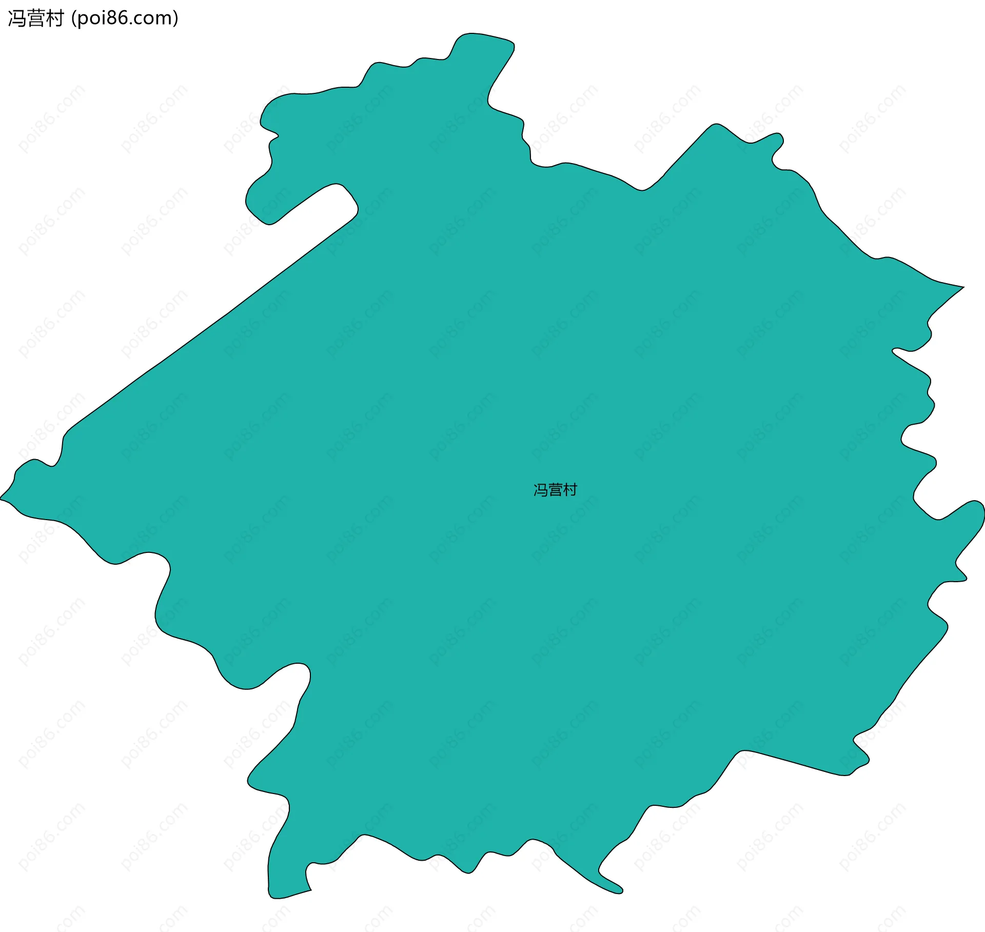 冯营村边界地图