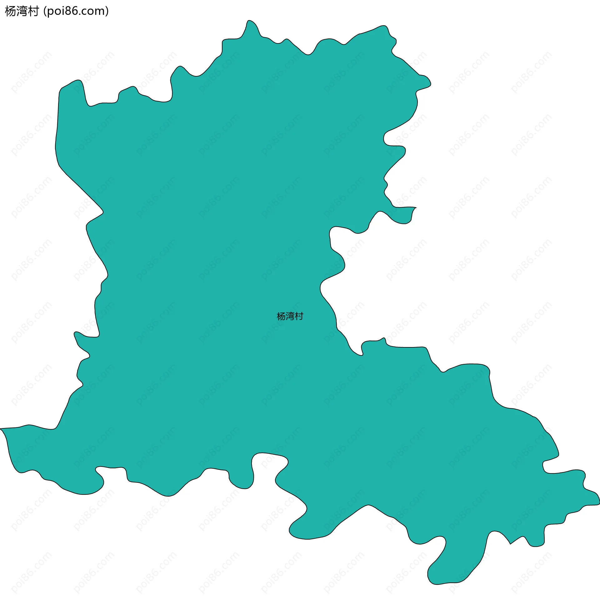 杨湾村边界地图