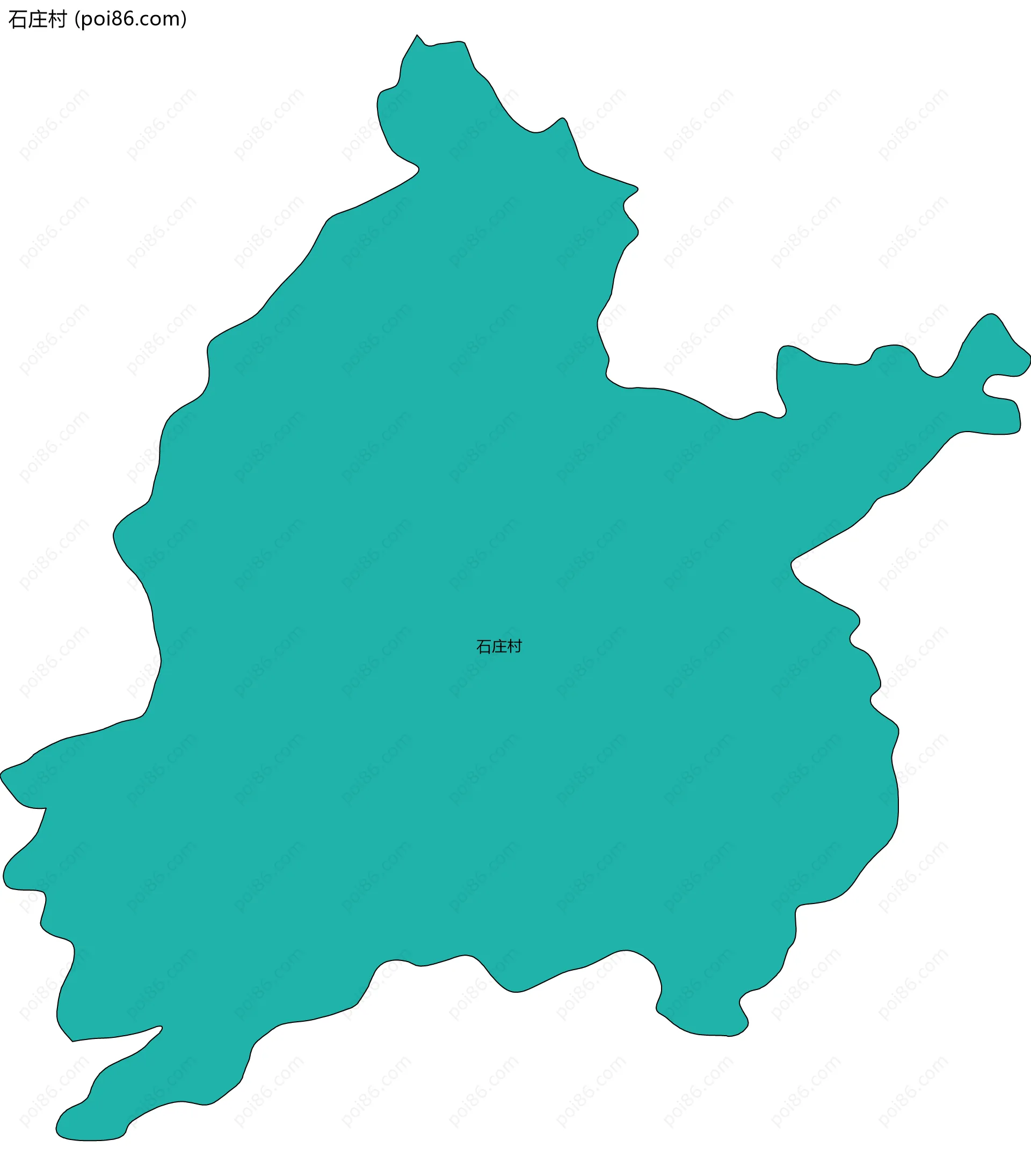 石庄村边界地图