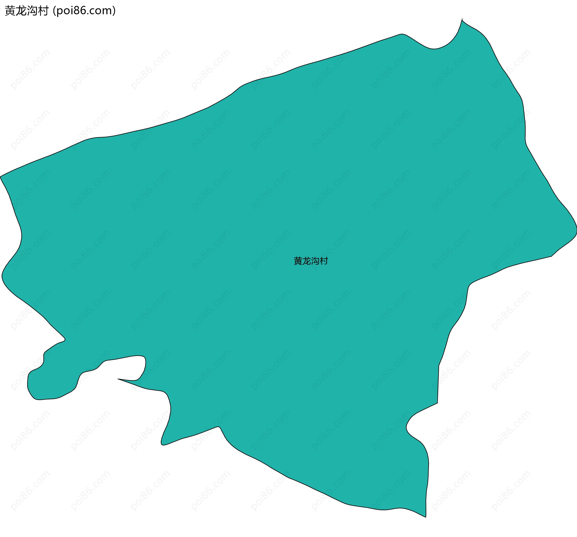 黄龙沟村边界地图