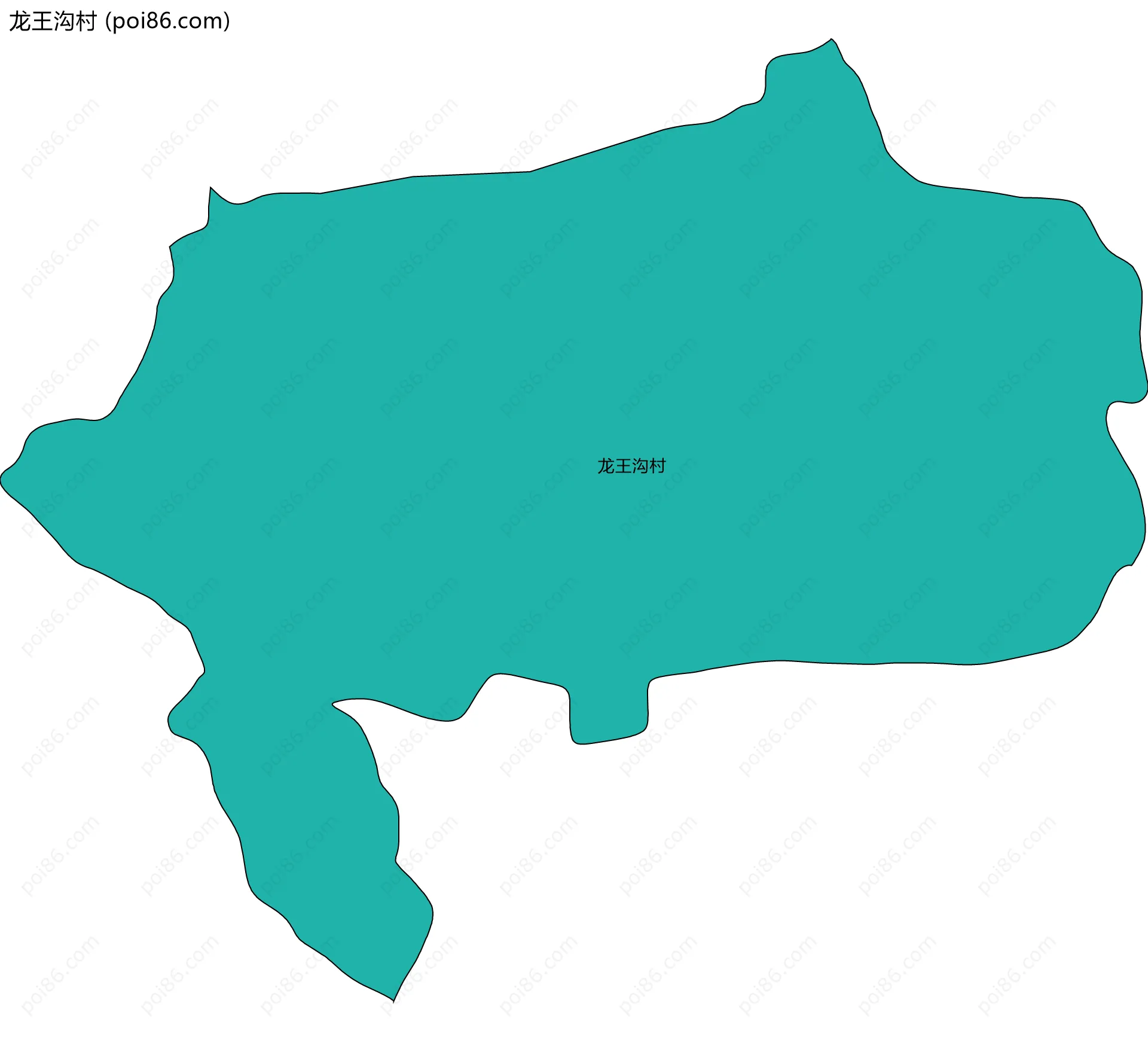 龙王沟村边界地图