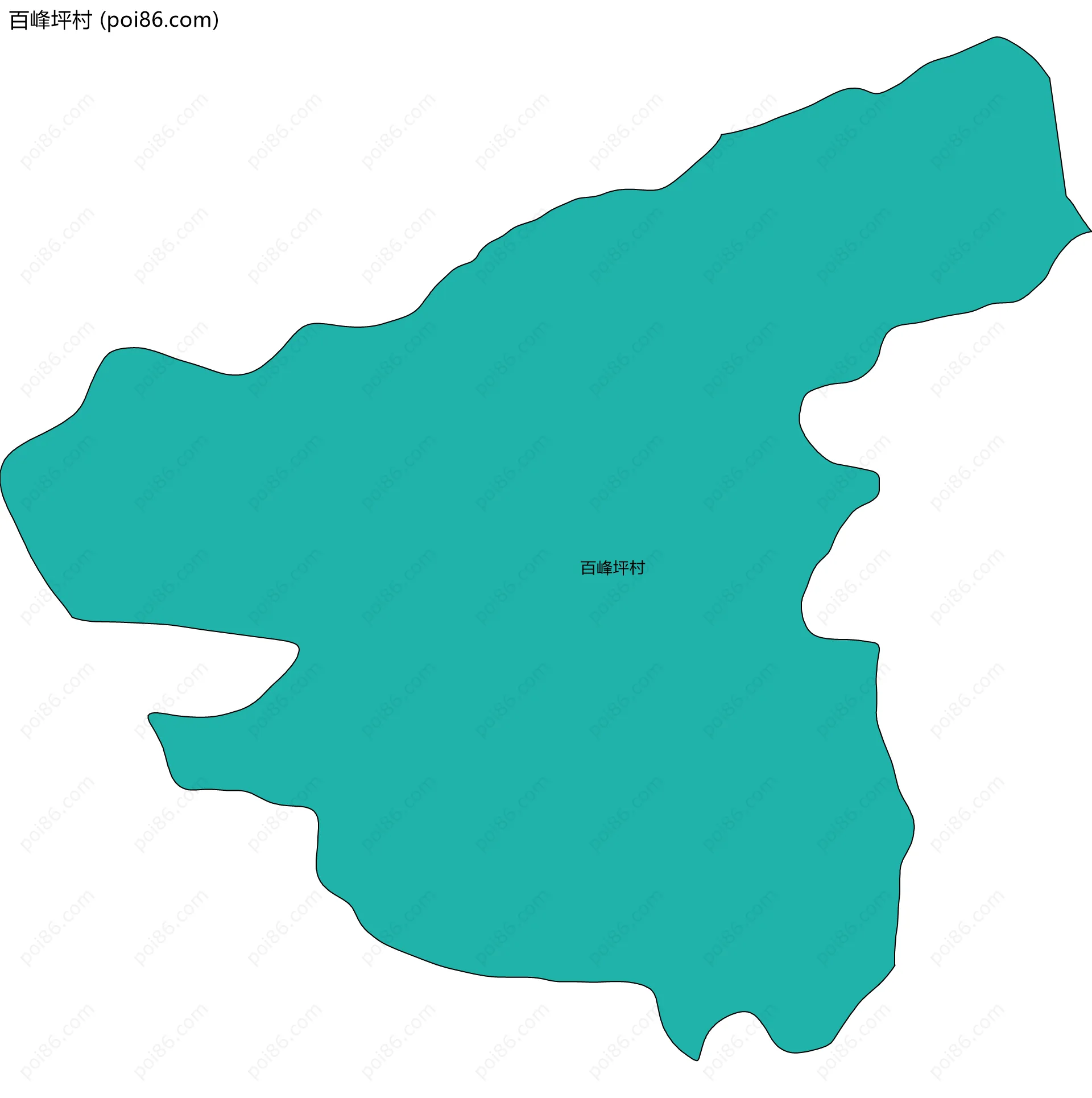 百峰坪村边界地图