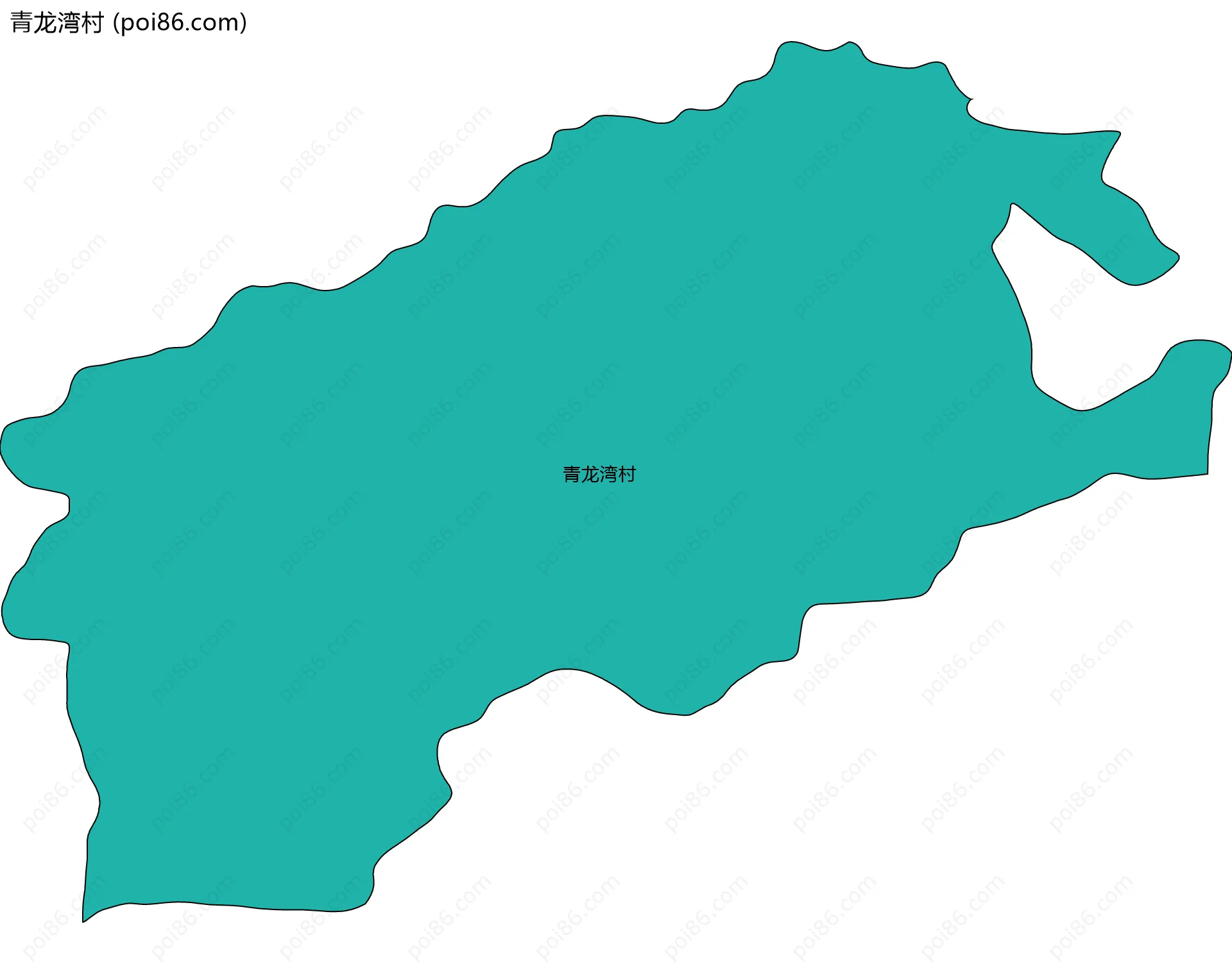 青龙湾村边界地图