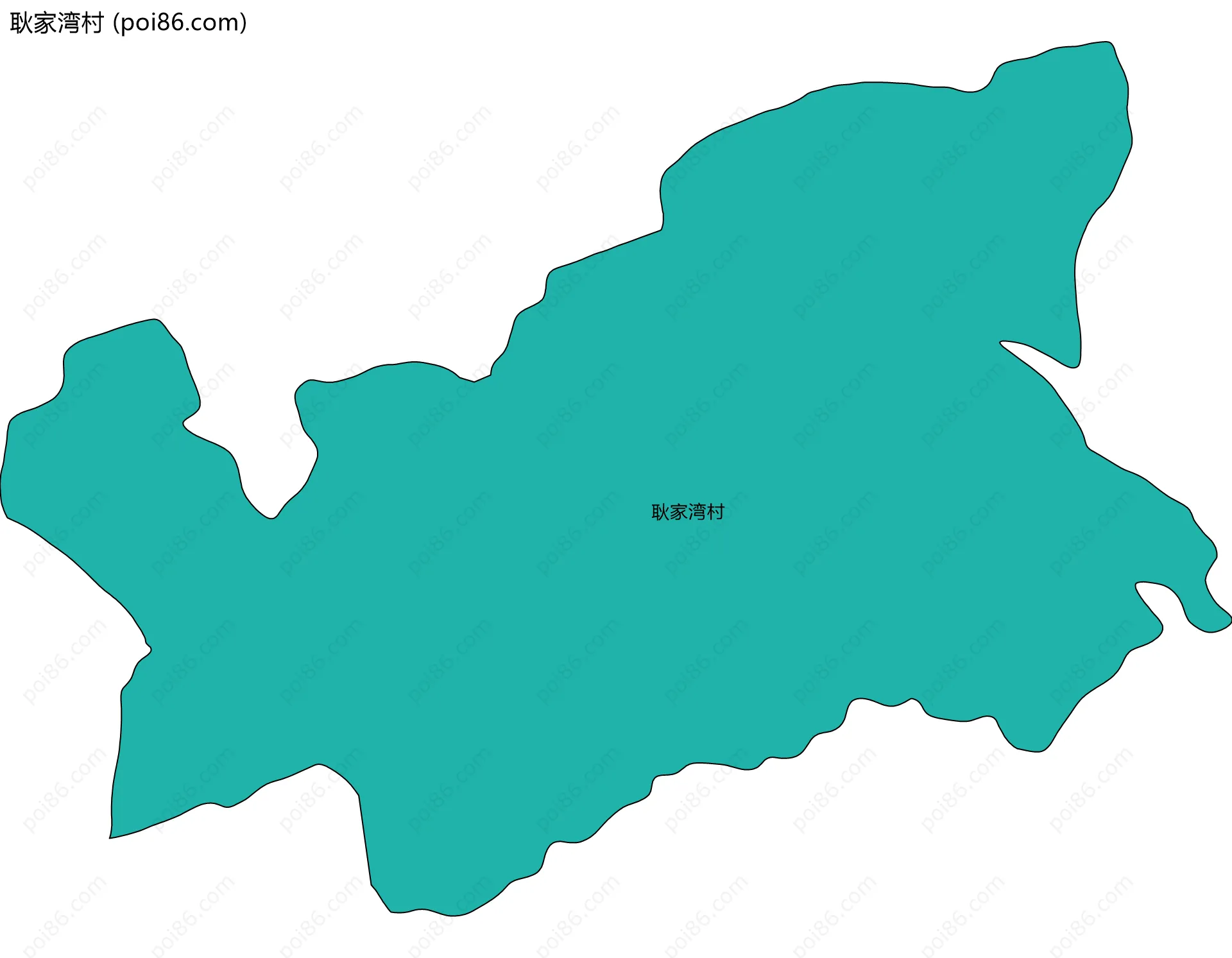 耿家湾村边界地图