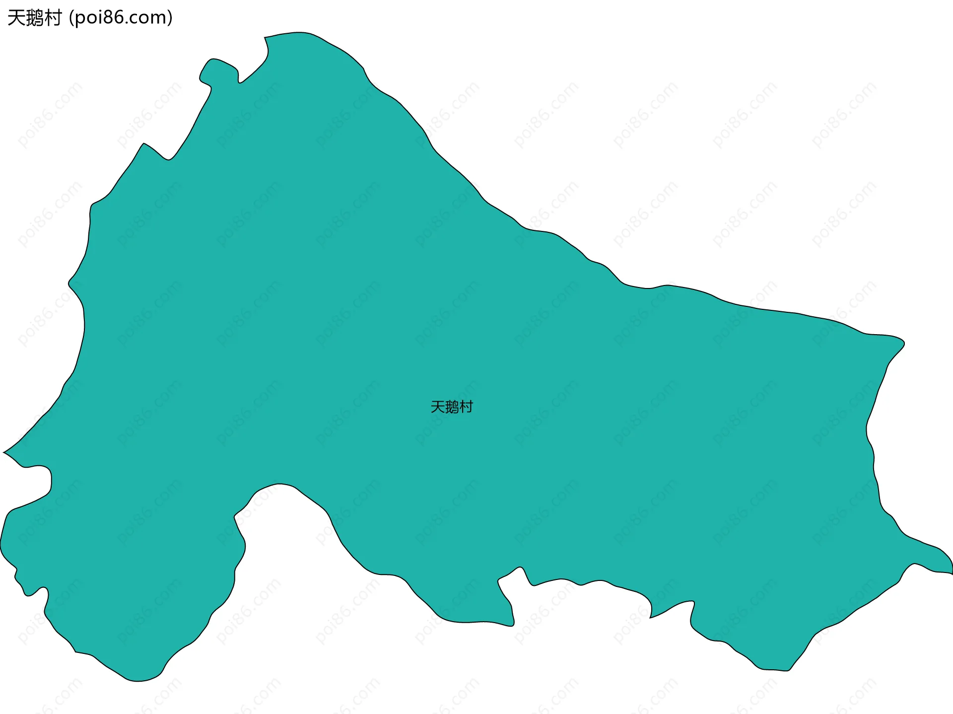 天鹅村边界地图