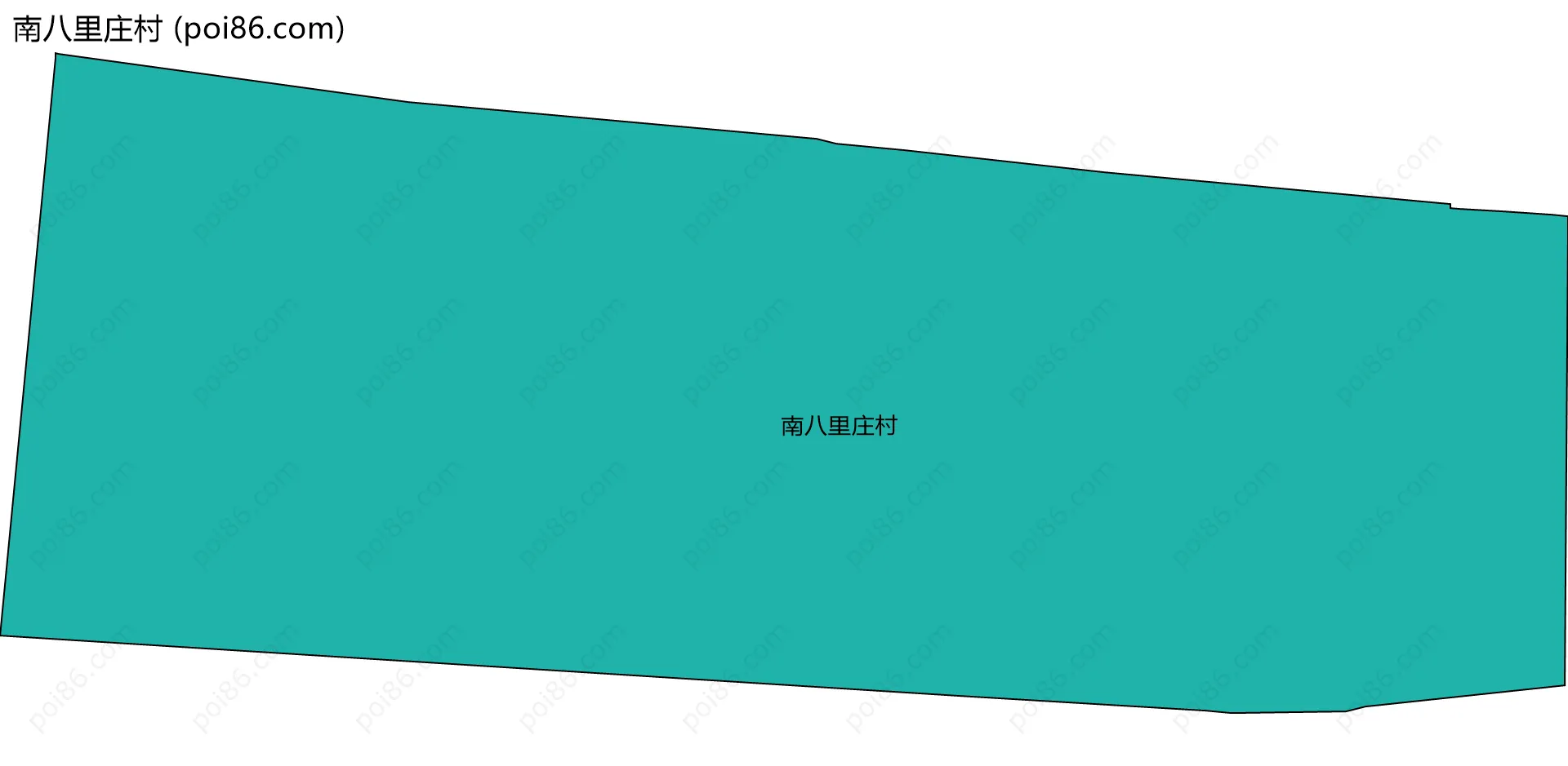南八里庄村边界地图