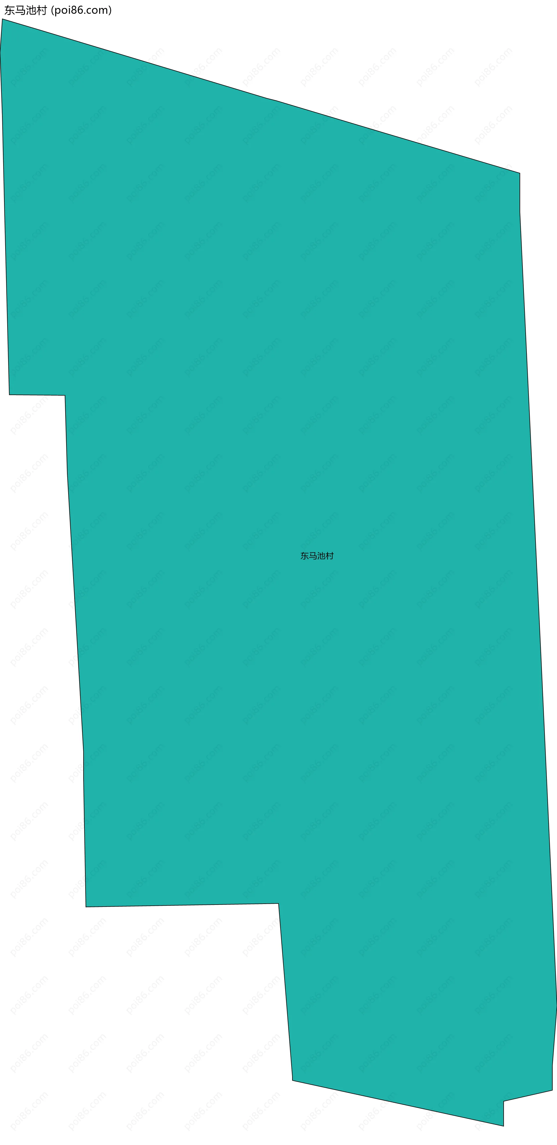 东马池村边界地图